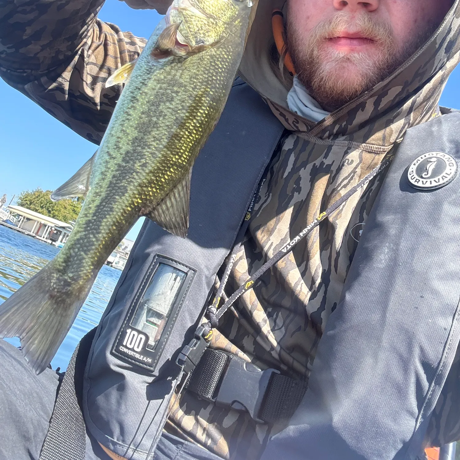 Largemouth bass caught on Fishbrain