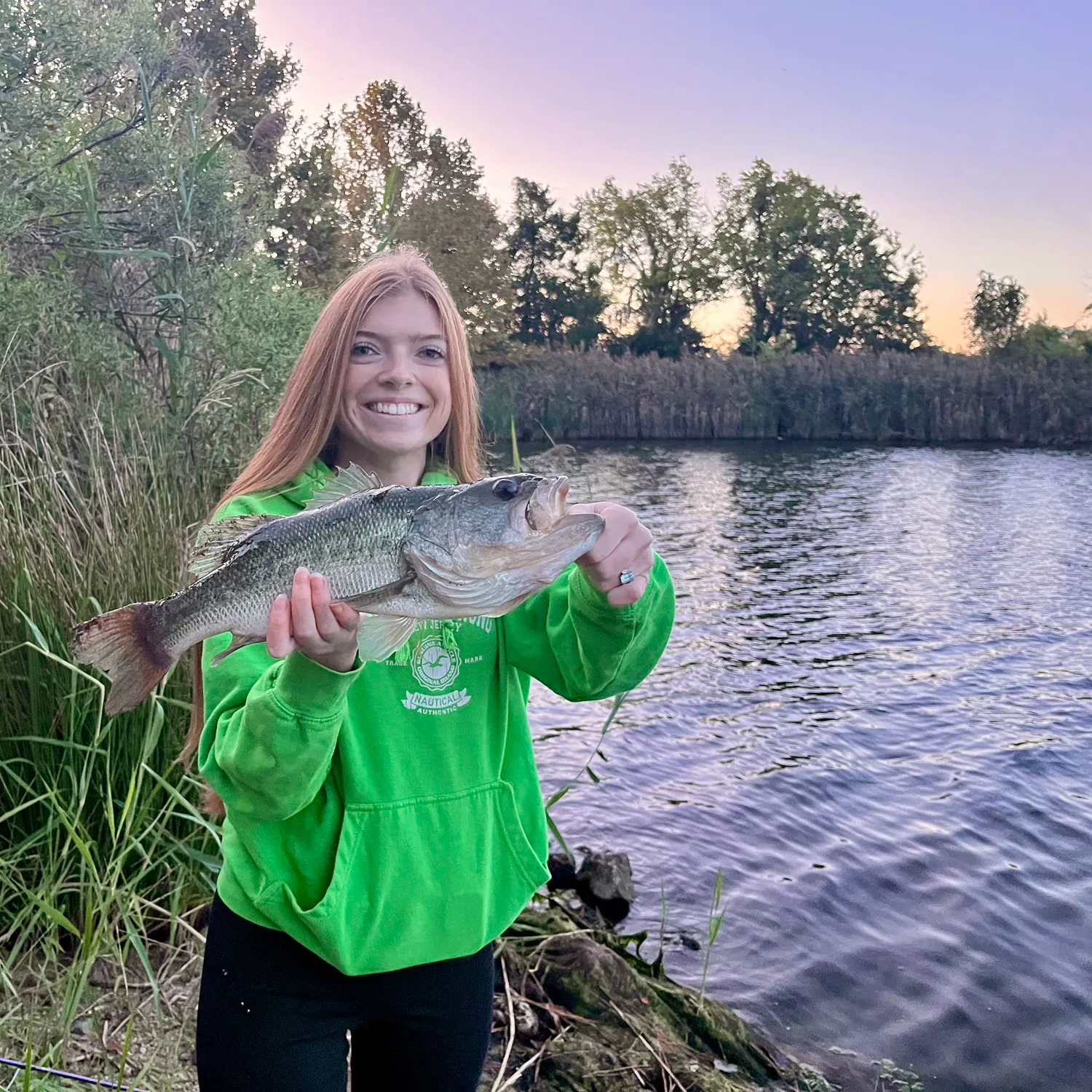 Largemouth bass caught on Fishbrain