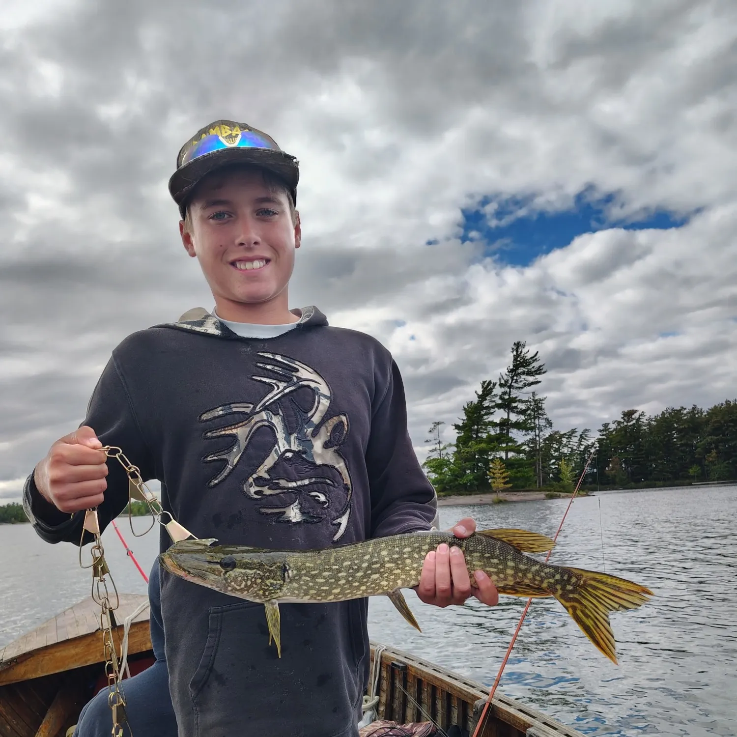 Northern pike caught on Fishbrain