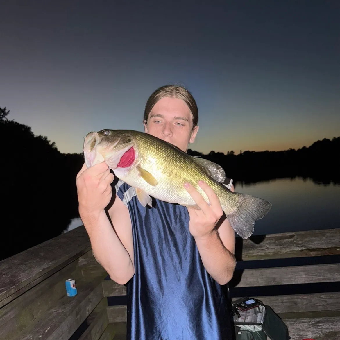 Largemouth bass caught on Fishbrain