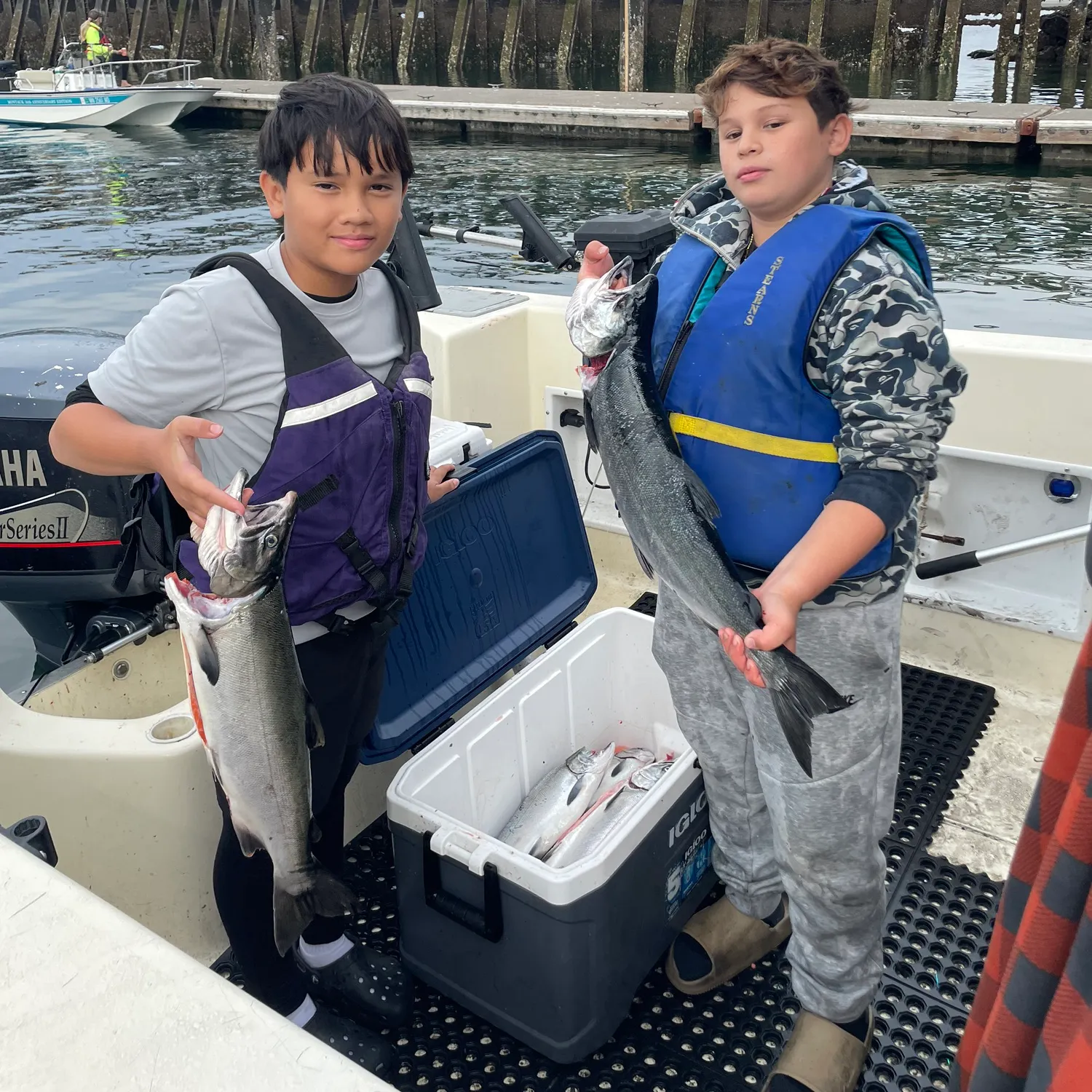 Coho salmon caught on Fishbrain