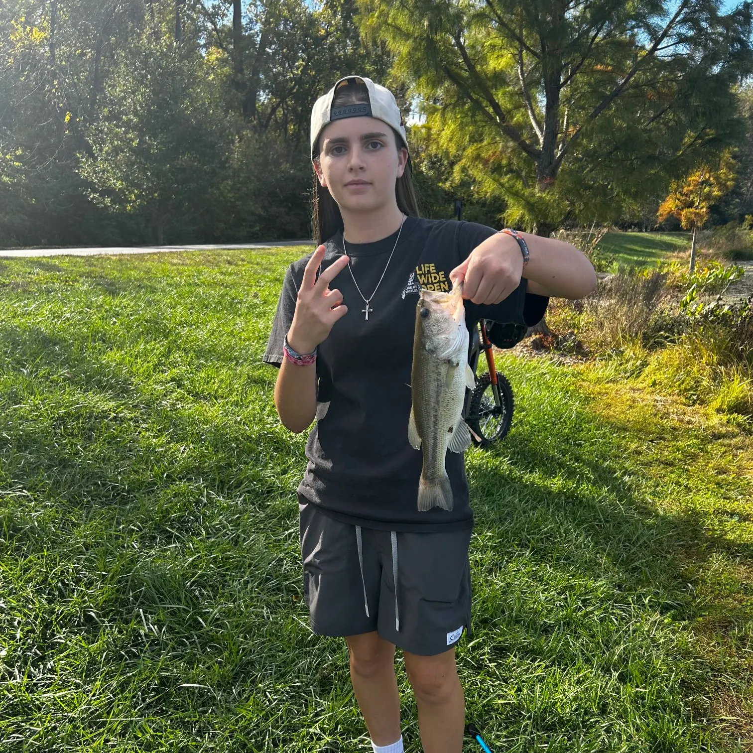 Largemouth bass caught on Fishbrain