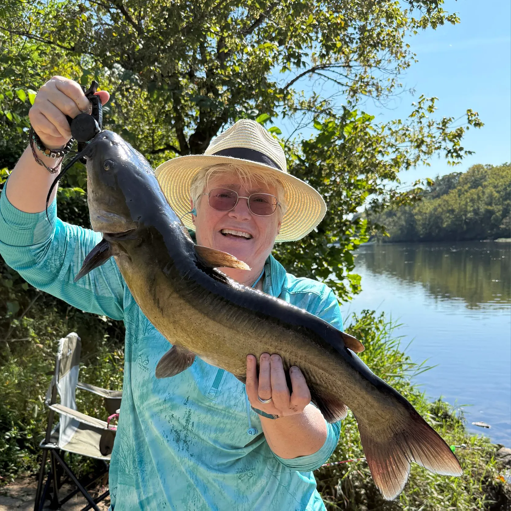 Channel catfish caught on Fishbrain