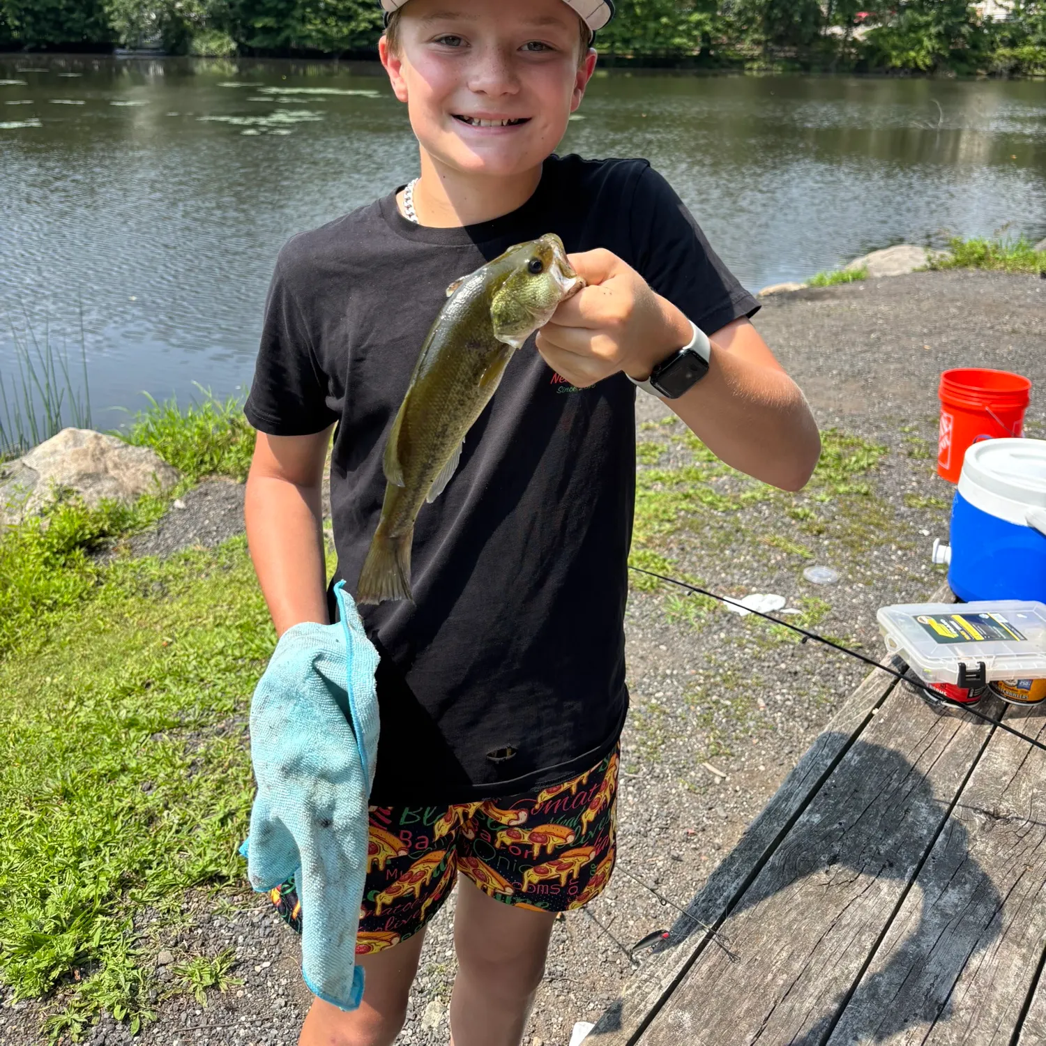 Largemouth bass caught on Fishbrain