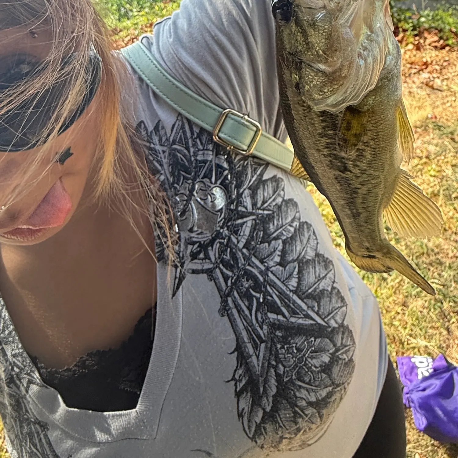 Largemouth bass caught on Fishbrain