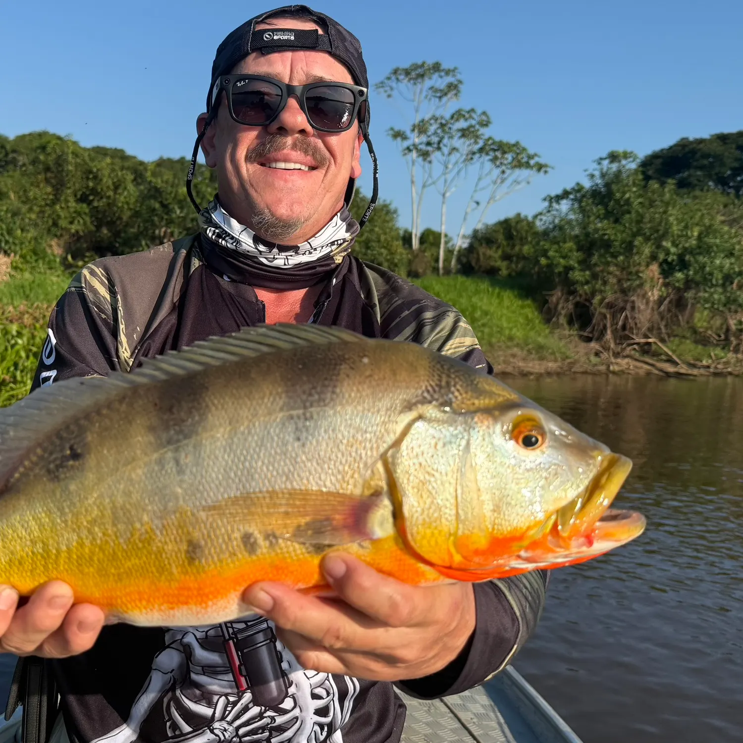 Butterfly peacock bass caught on Fishbrain