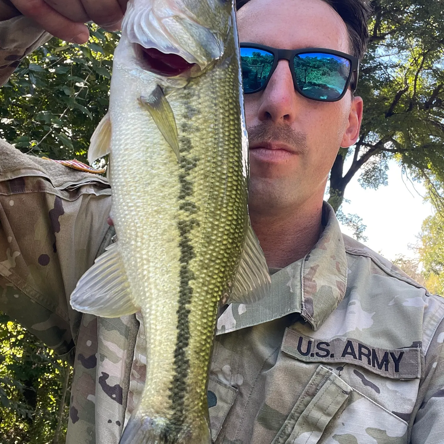 Largemouth bass caught on Fishbrain