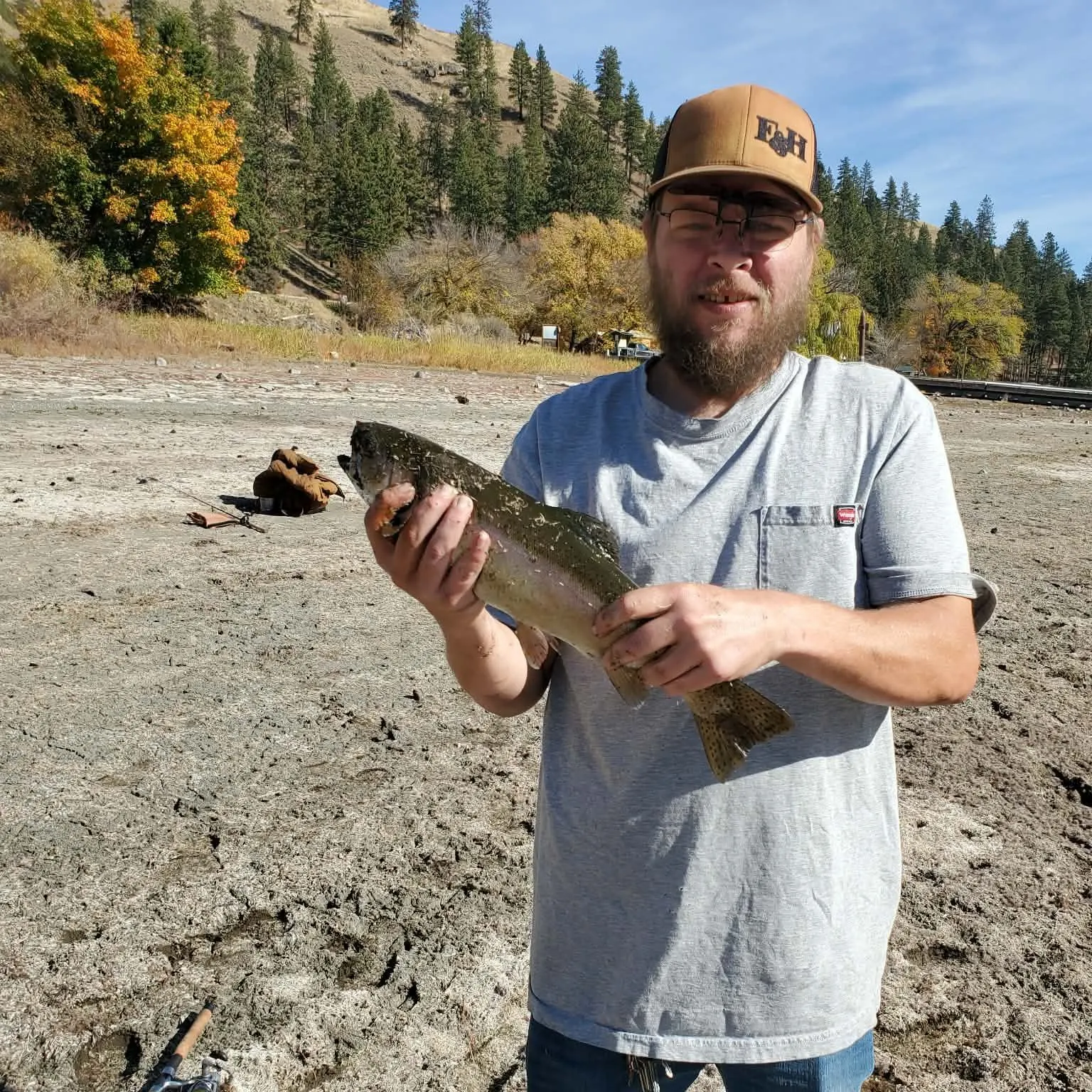 Rainbow trout caught on Fishbrain