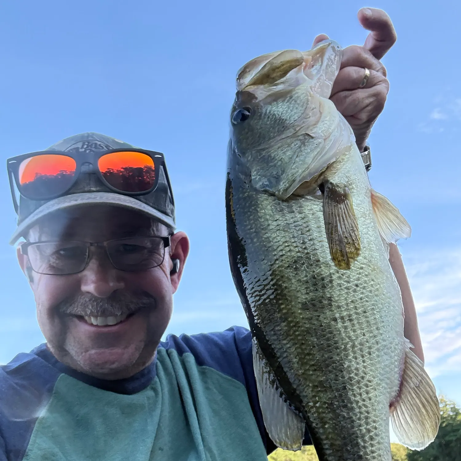 Largemouth bass caught on Fishbrain