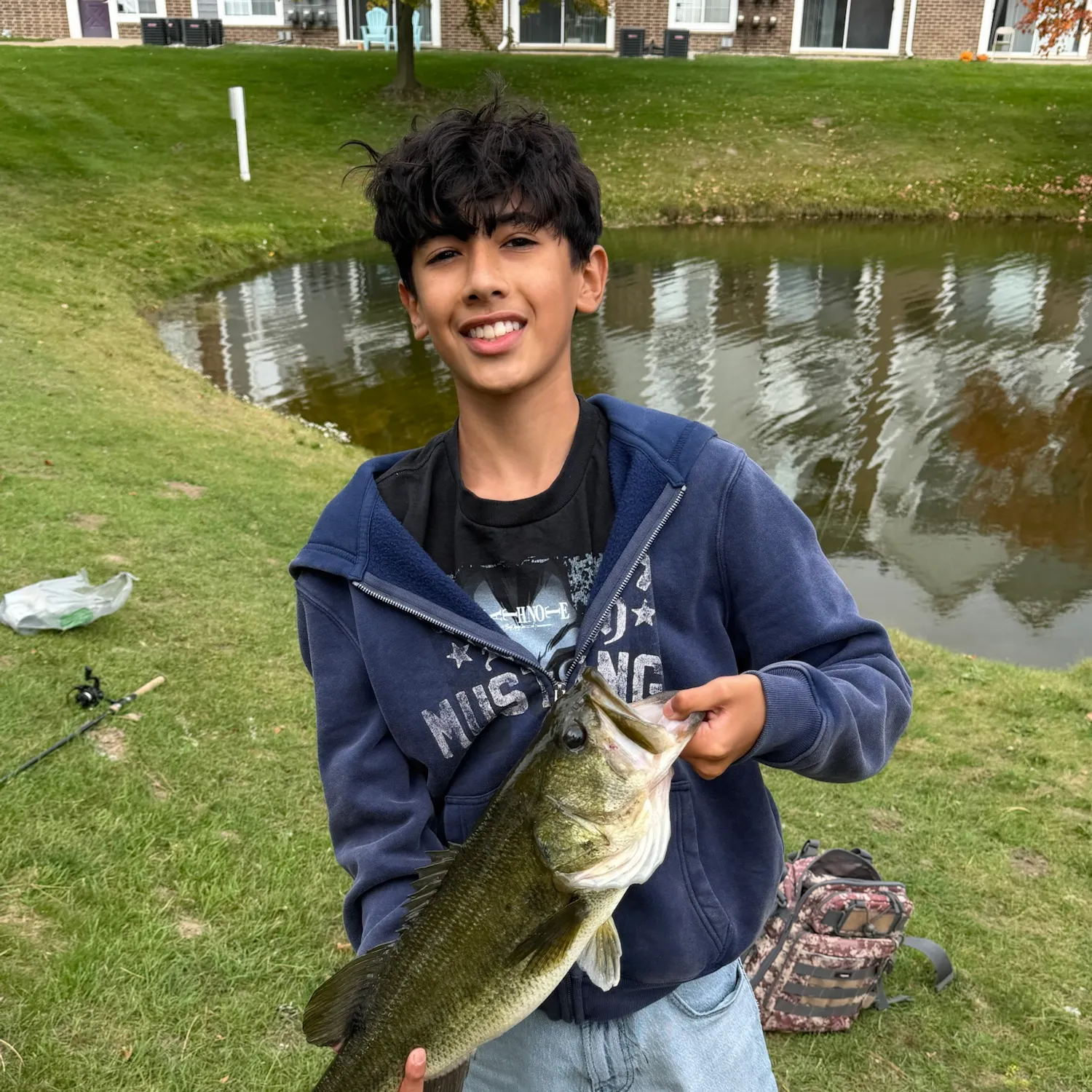 Largemouth bass caught on Fishbrain
