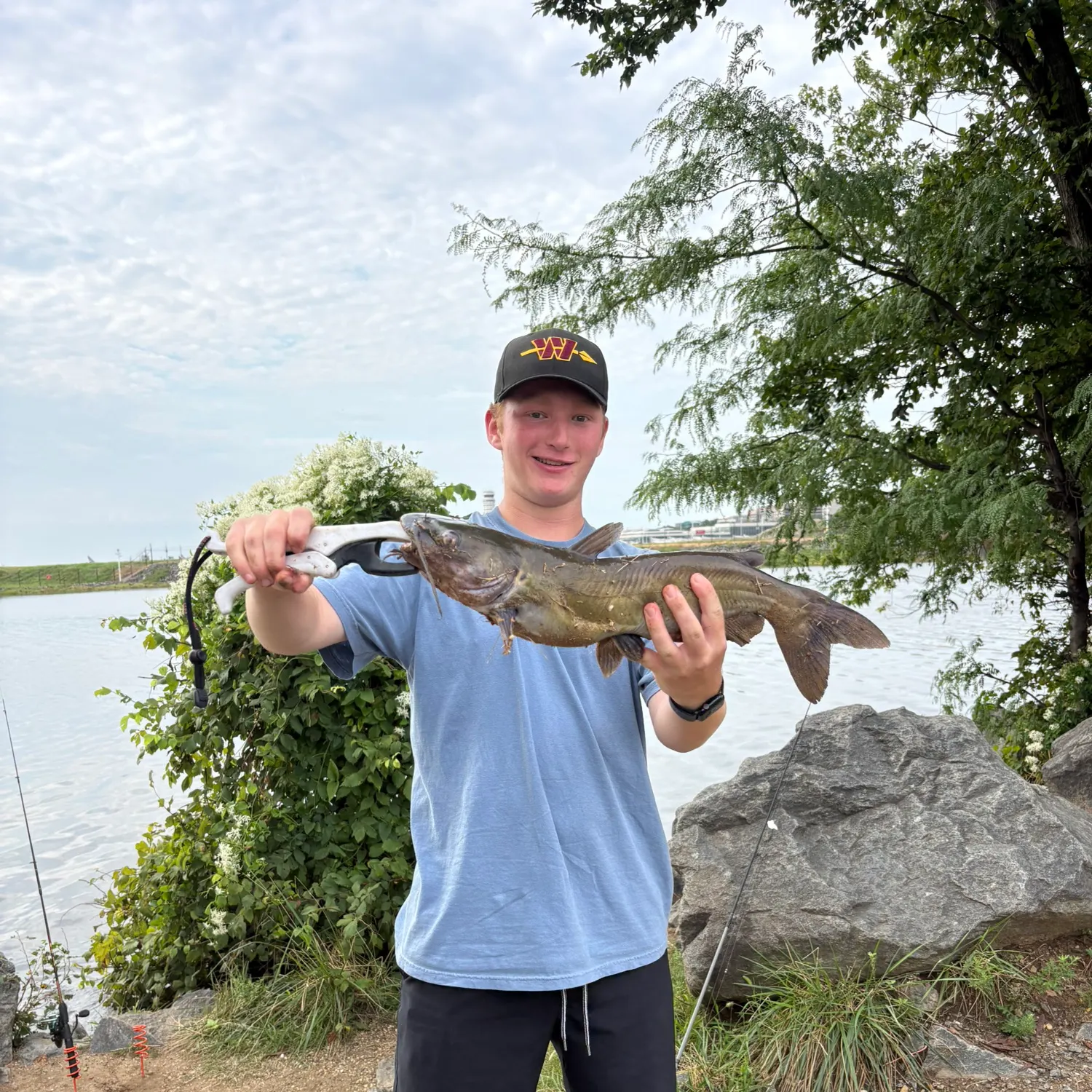 Channel catfish caught on Fishbrain