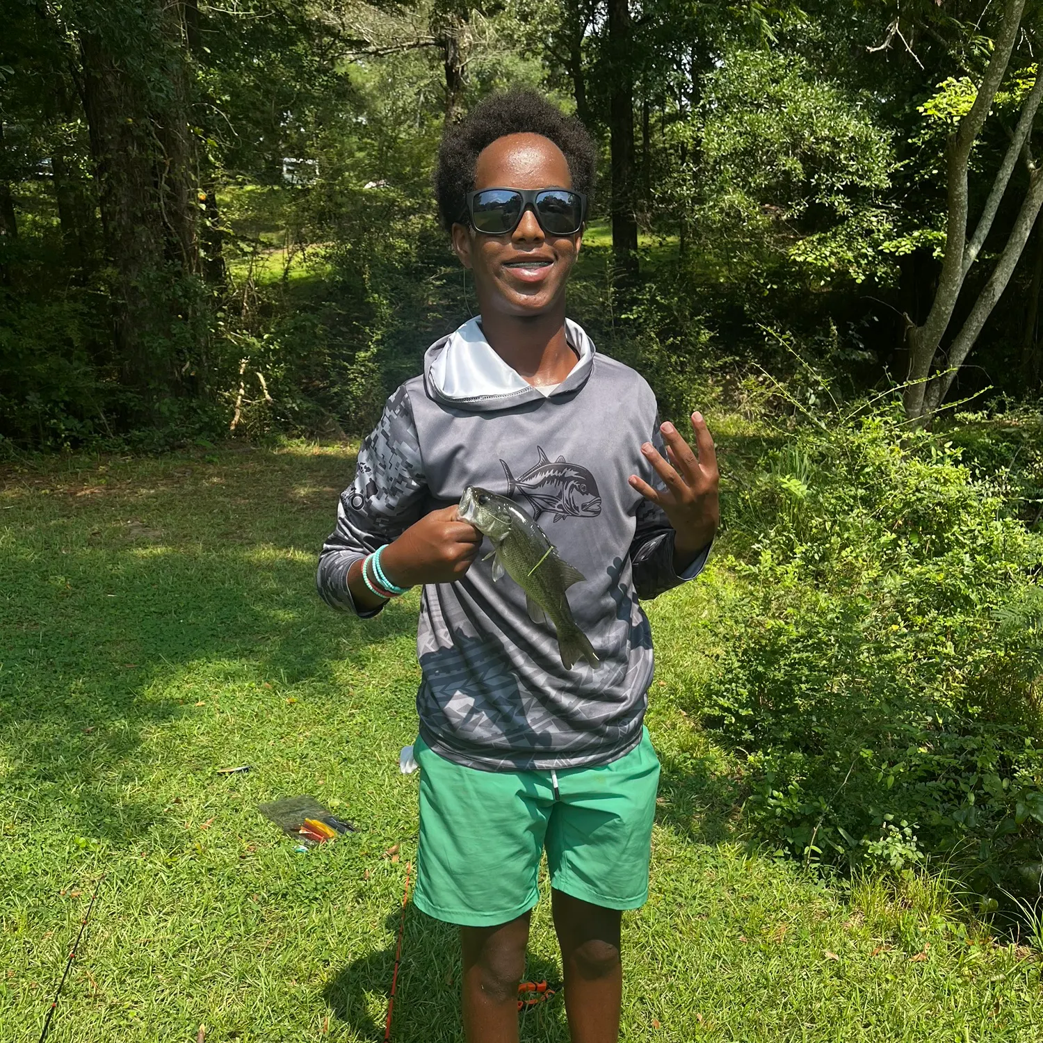 Largemouth bass caught on Fishbrain