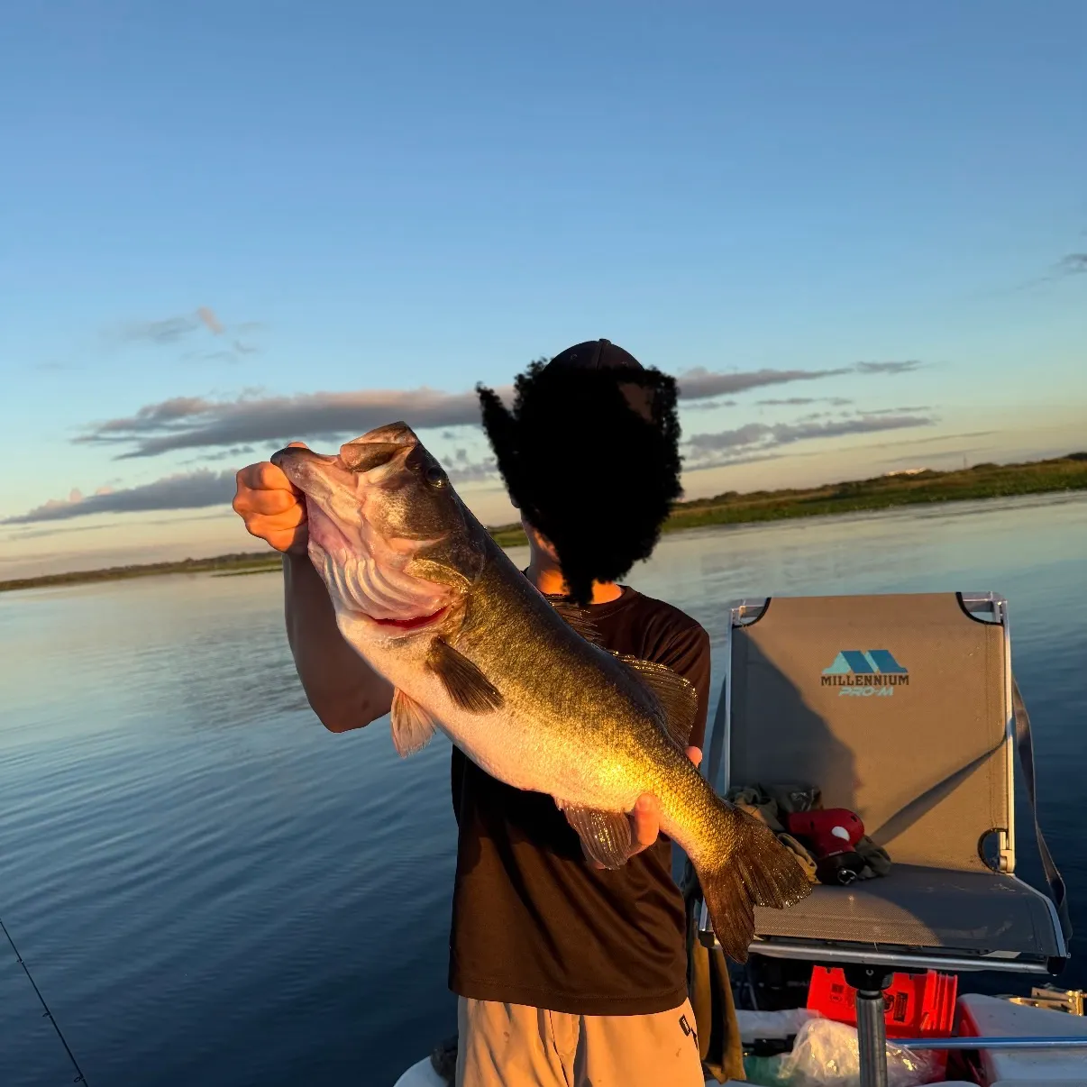 Largemouth bass caught on Fishbrain