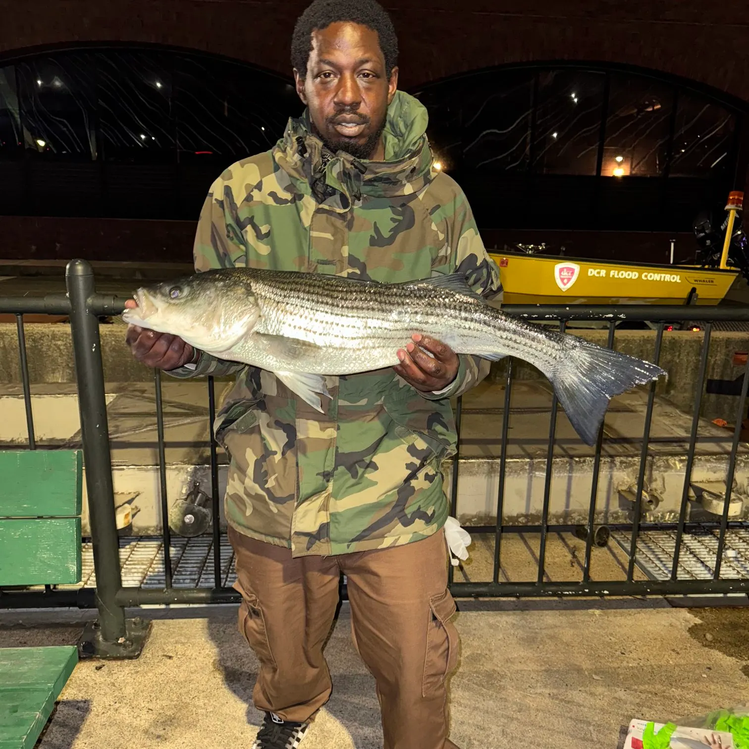 Striped bass caught on Fishbrain