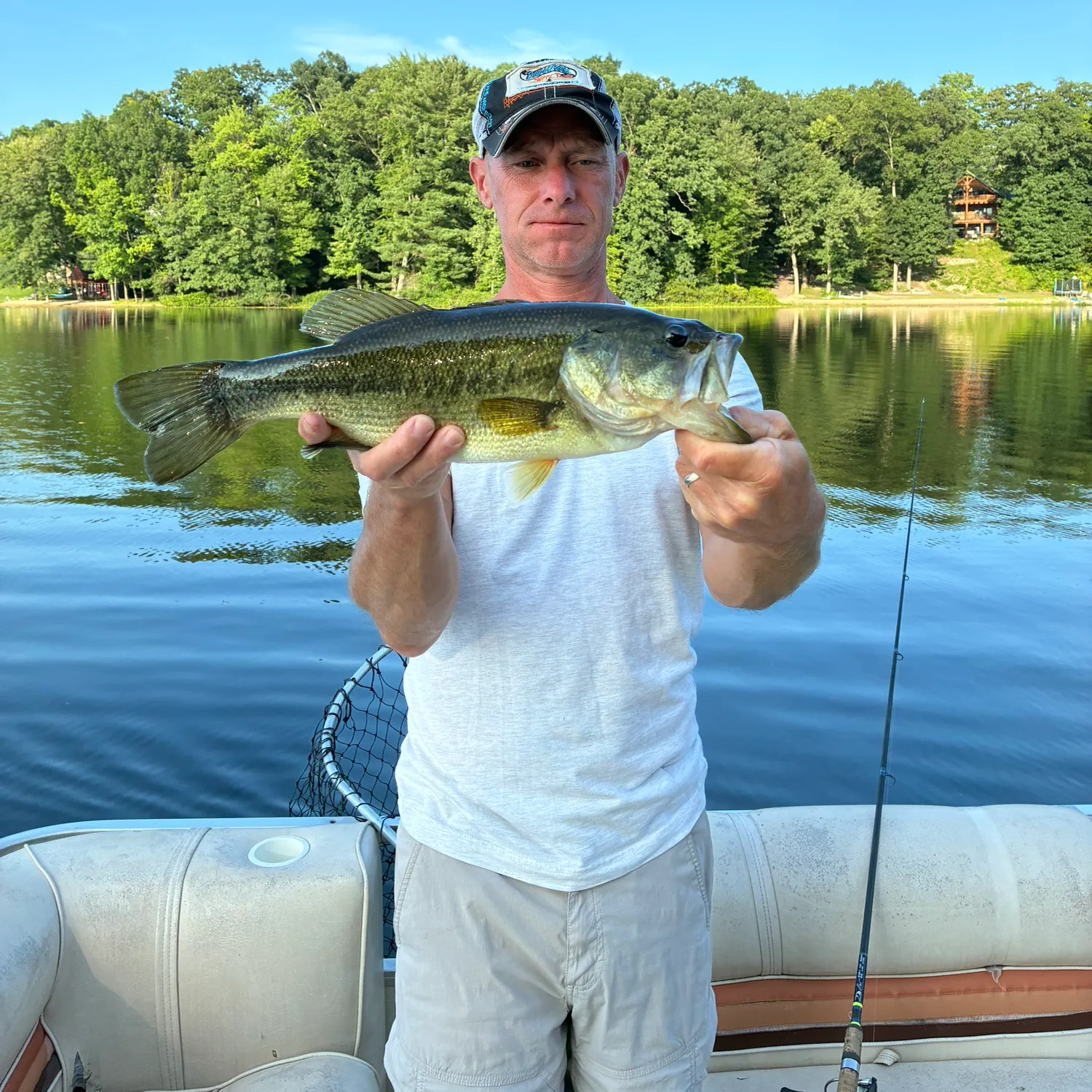Largemouth bass caught on Fishbrain