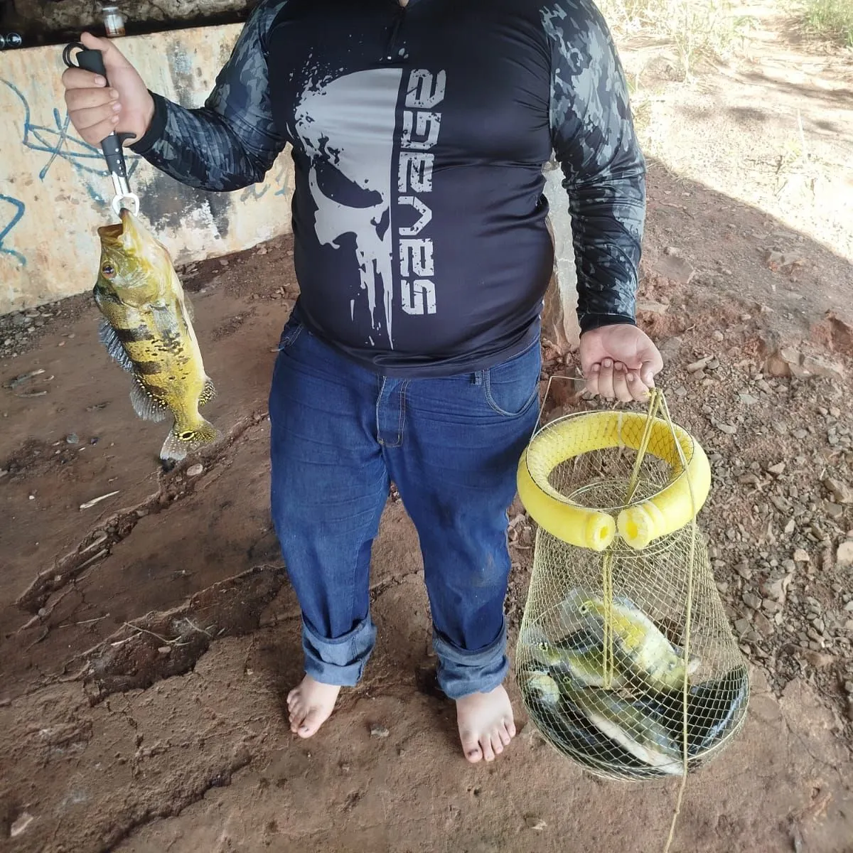 Butterfly peacock bass caught on Fishbrain