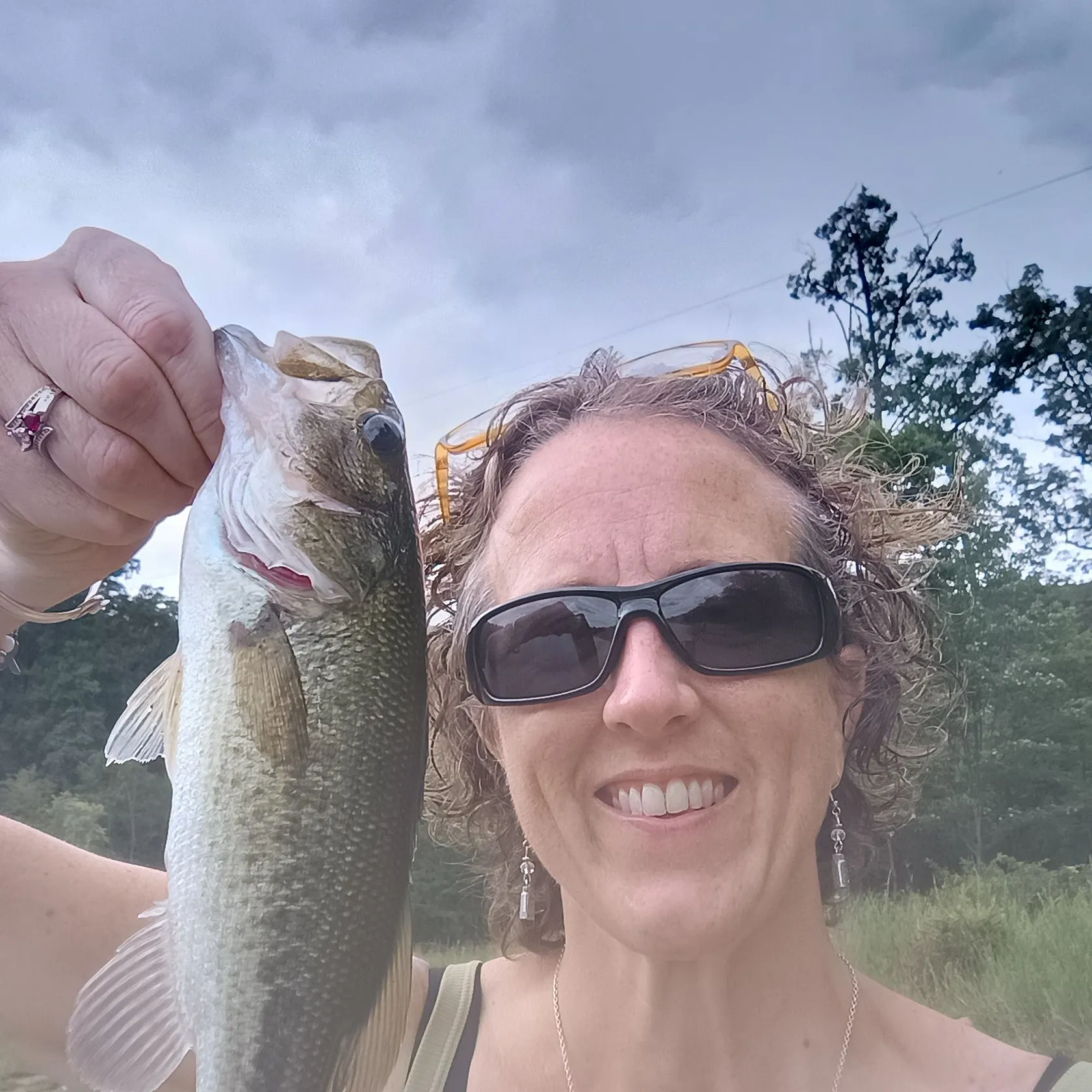 Largemouth bass caught on Fishbrain