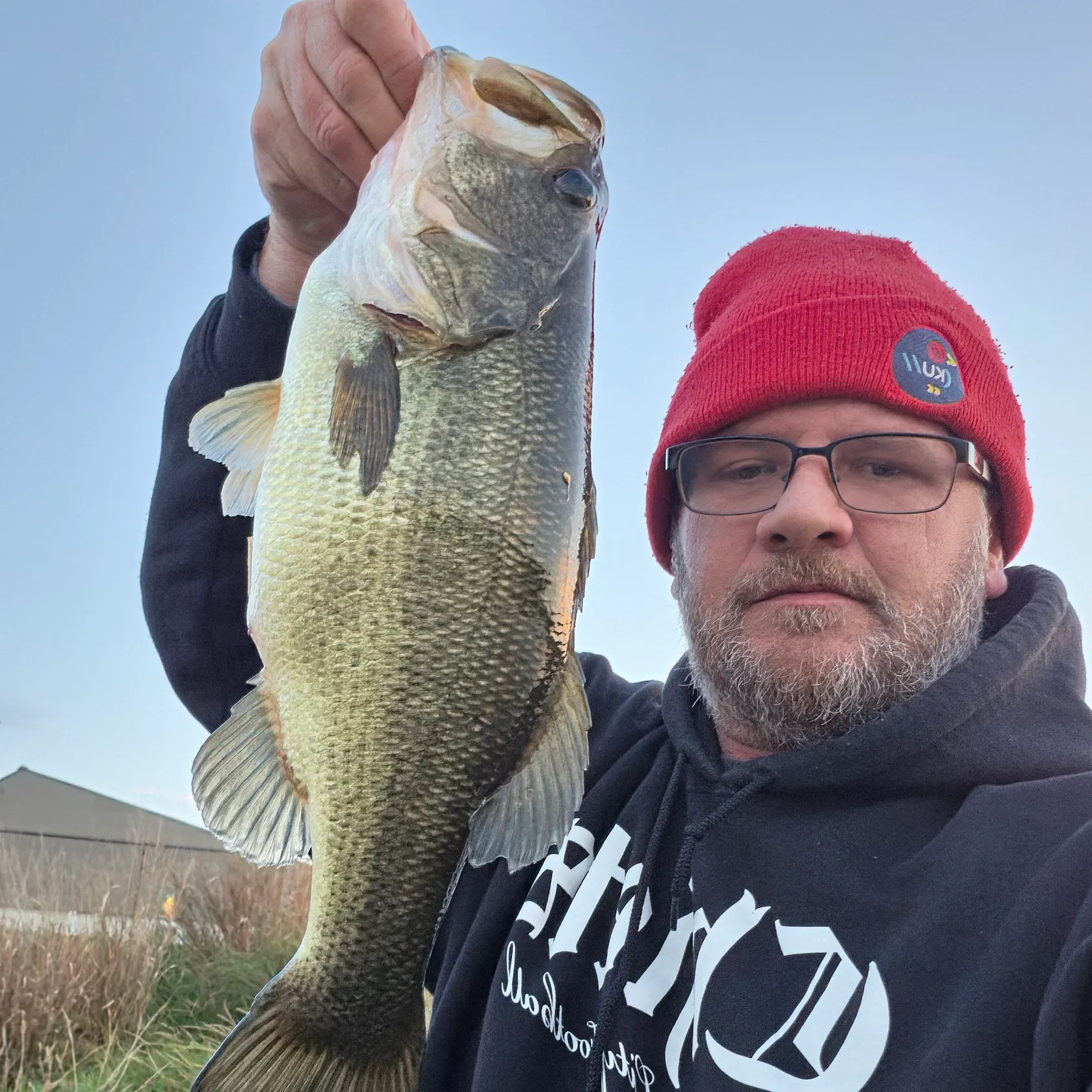 Largemouth bass caught on Fishbrain