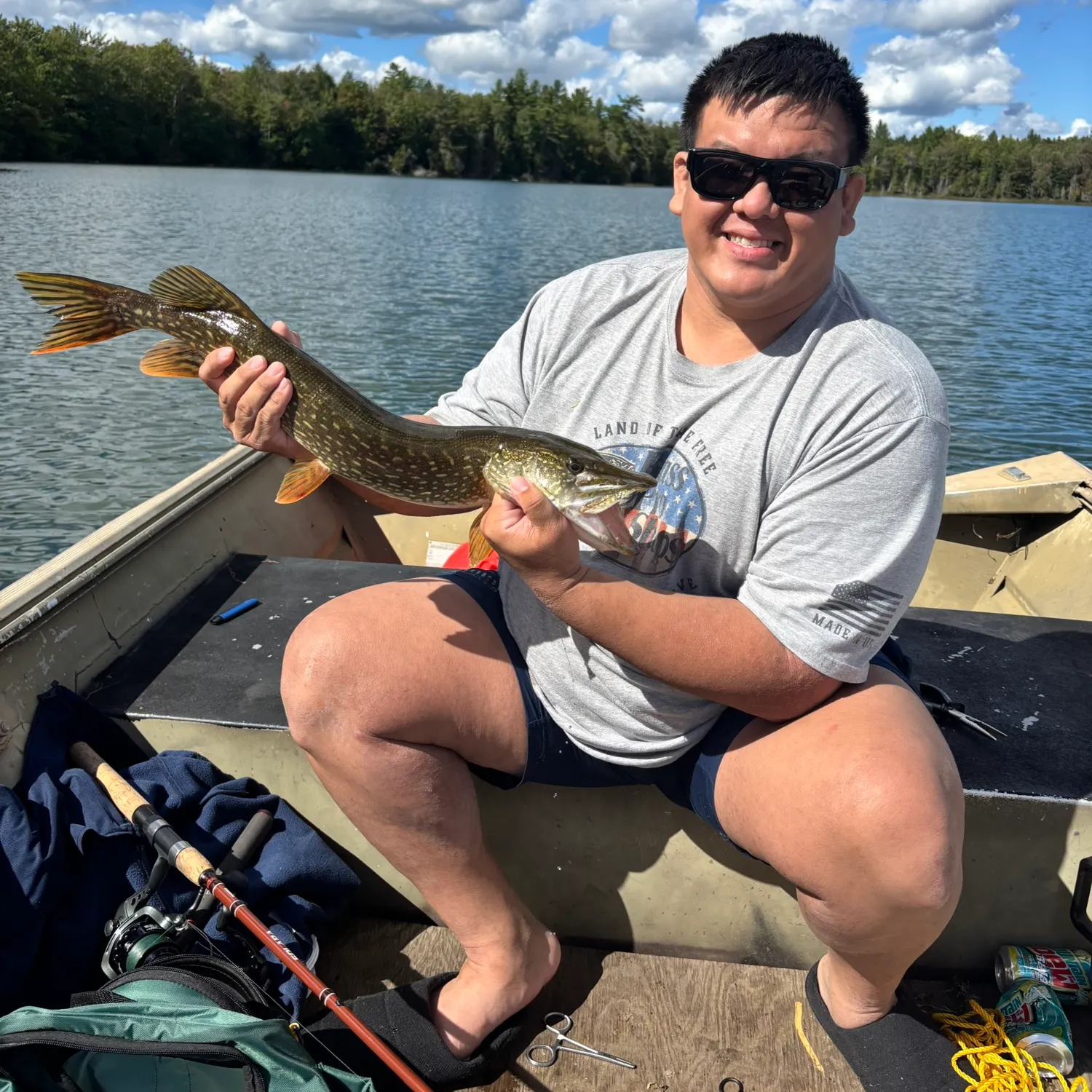 Northern pike caught on Fishbrain