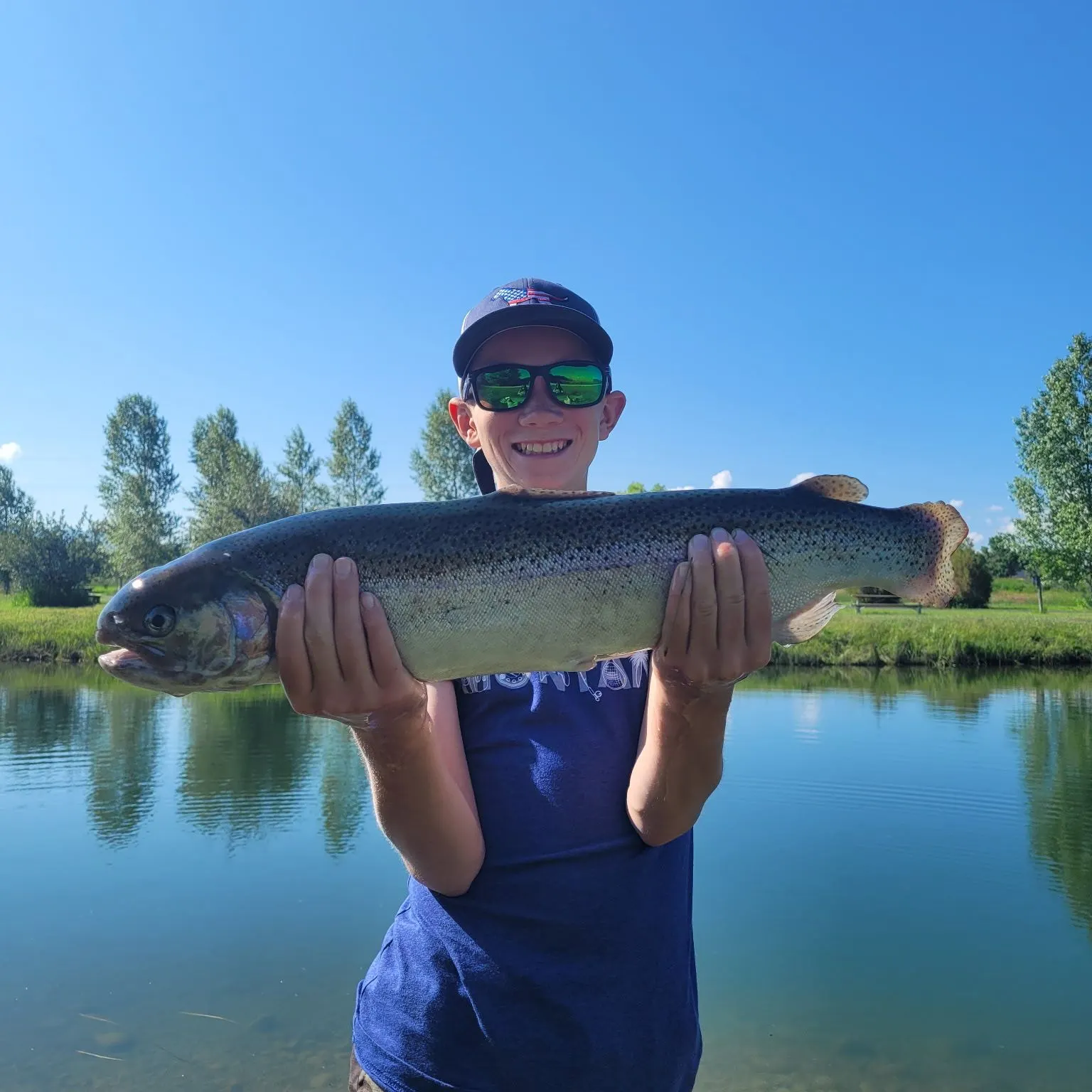 Rainbow trout caught on Fishbrain