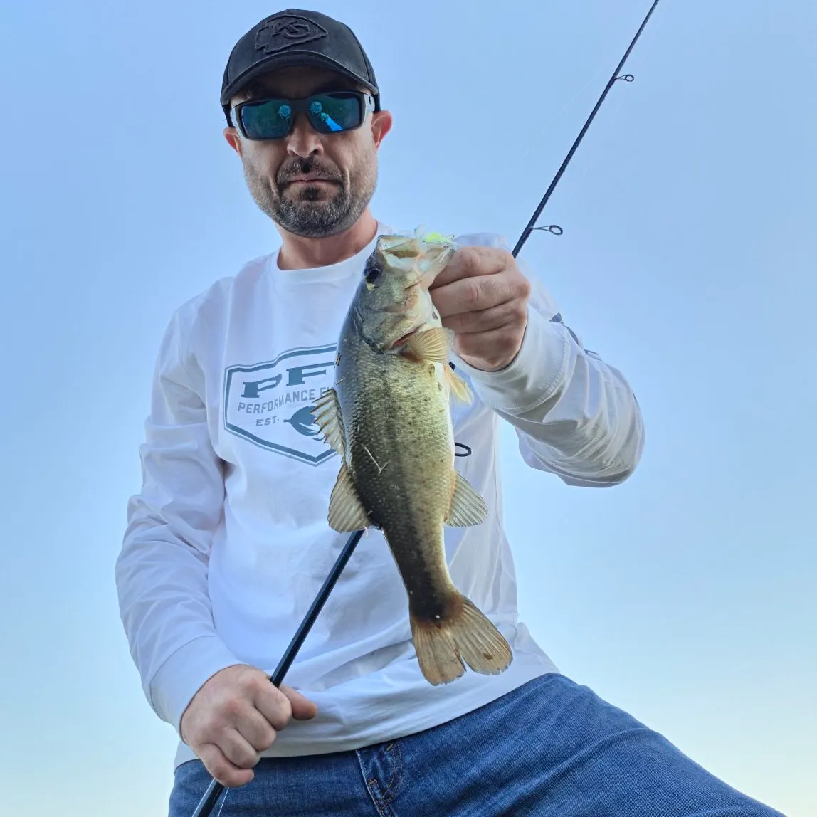 Largemouth bass caught on Fishbrain