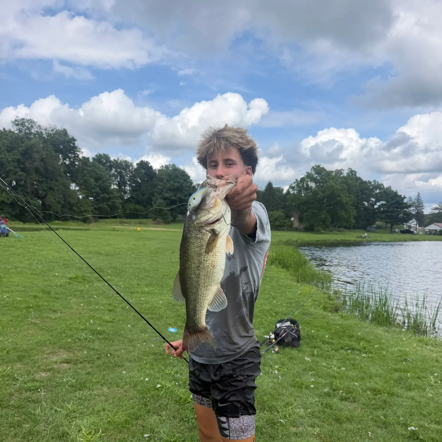 Largemouth bass caught on Fishbrain