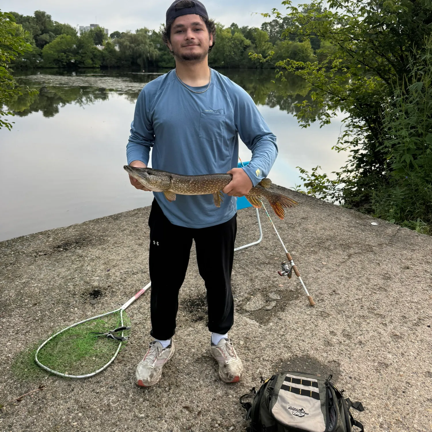 Northern pike caught on Fishbrain