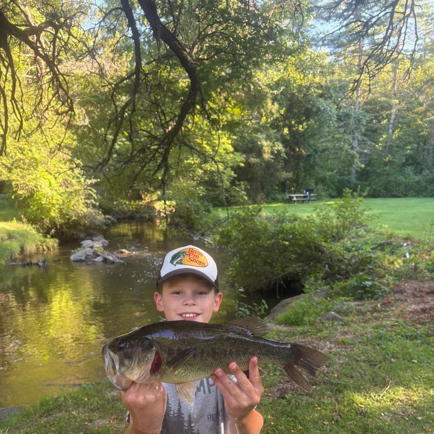 Largemouth bass caught on Fishbrain