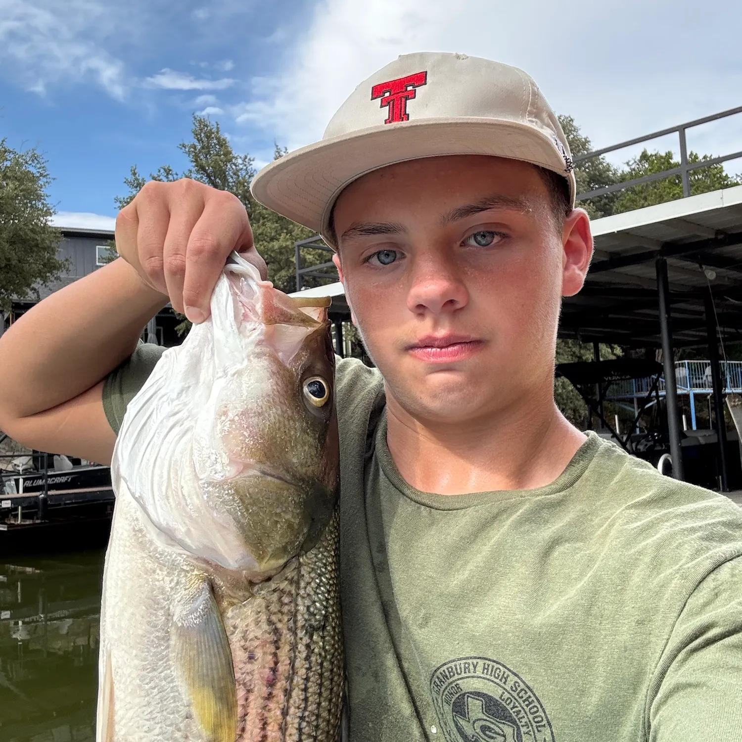 Striped bass caught on Fishbrain
