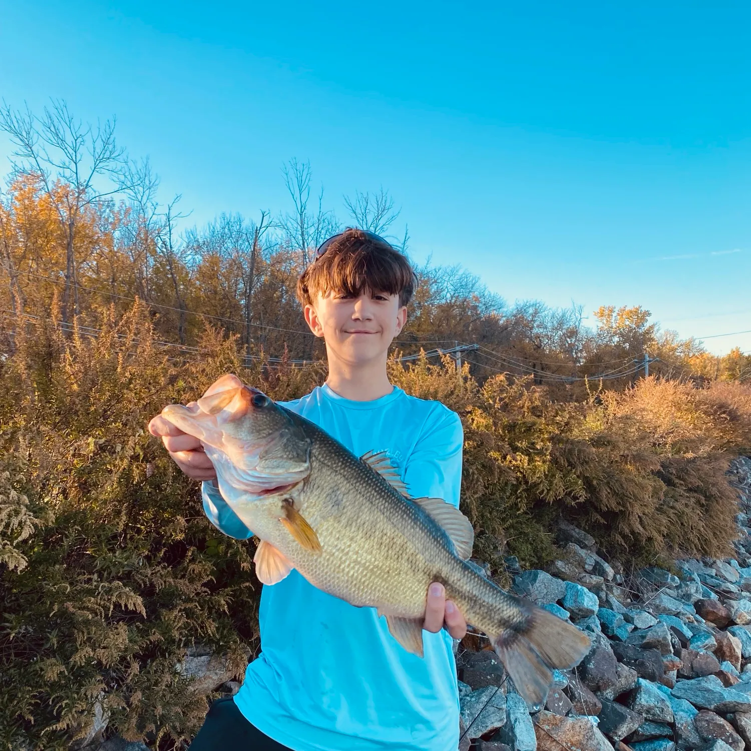 Largemouth bass caught on Fishbrain