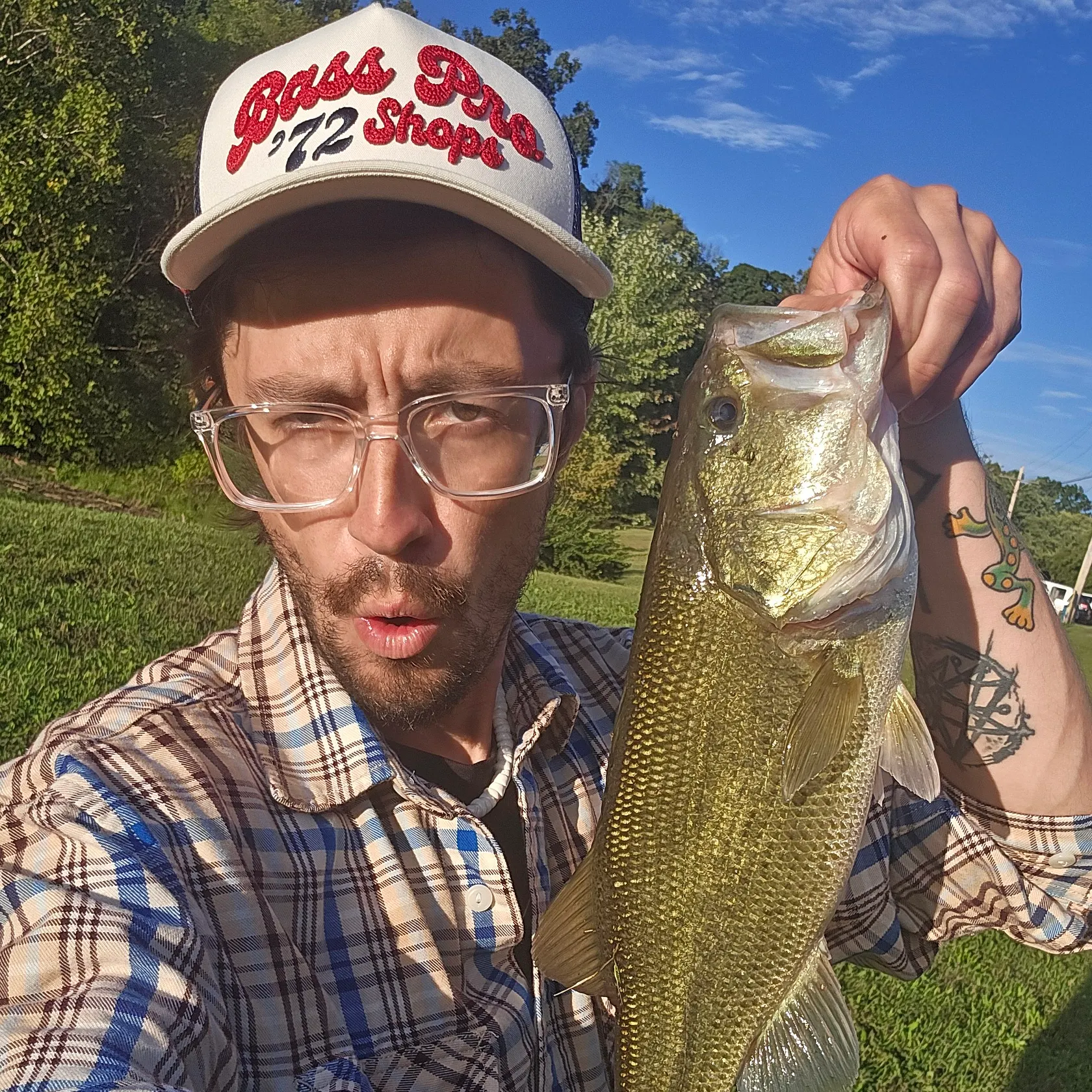Largemouth bass caught on Fishbrain