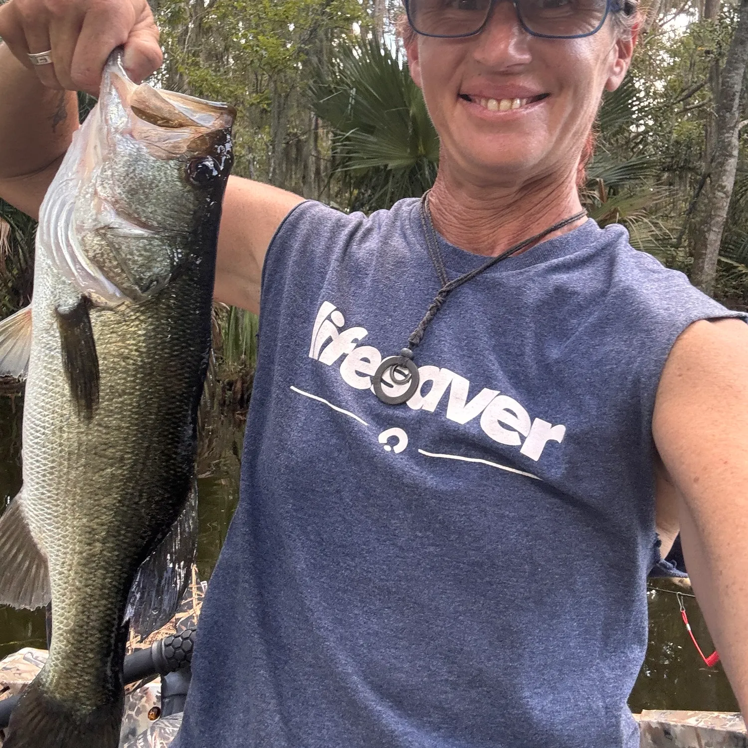 Largemouth bass caught on Fishbrain