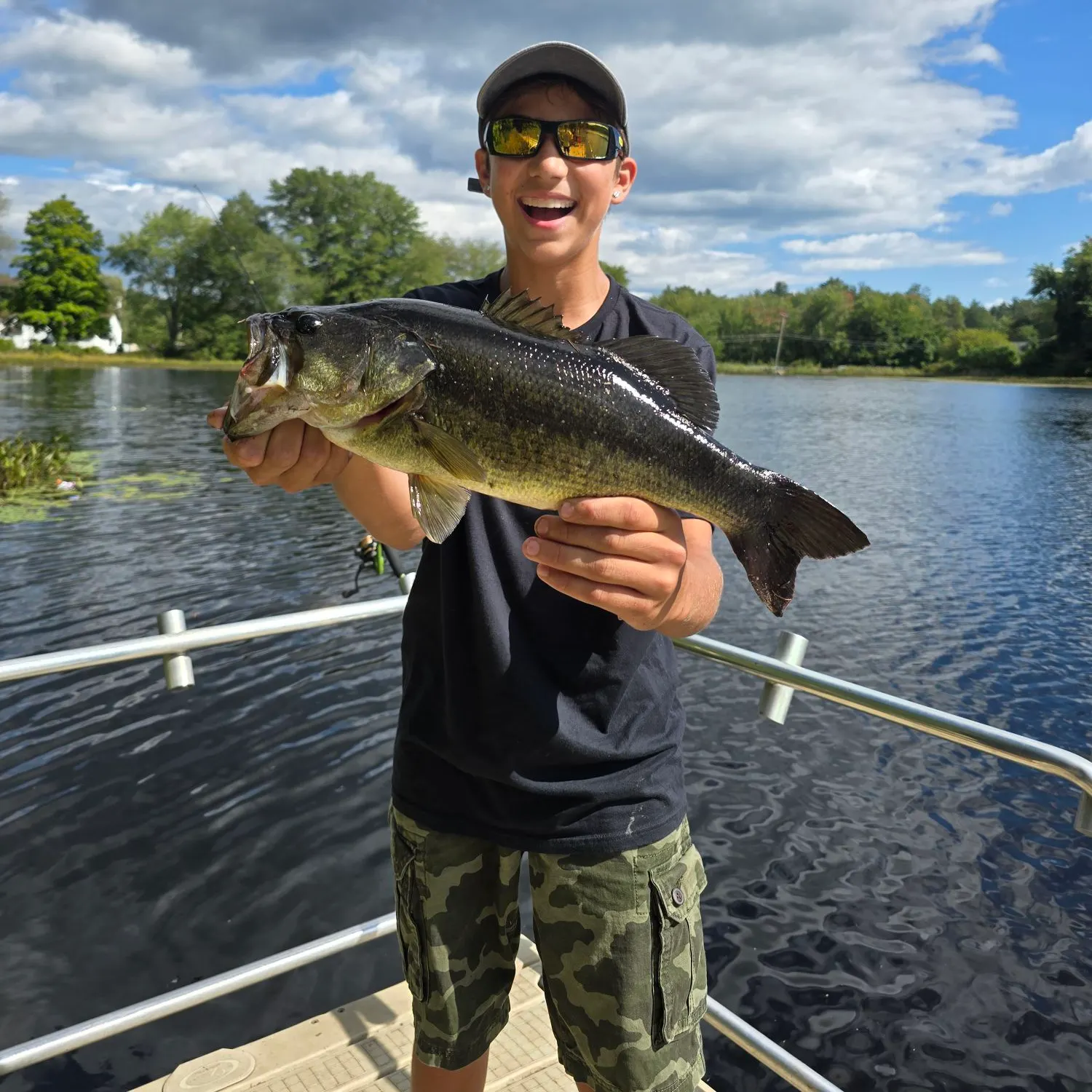 Largemouth bass caught on Fishbrain
