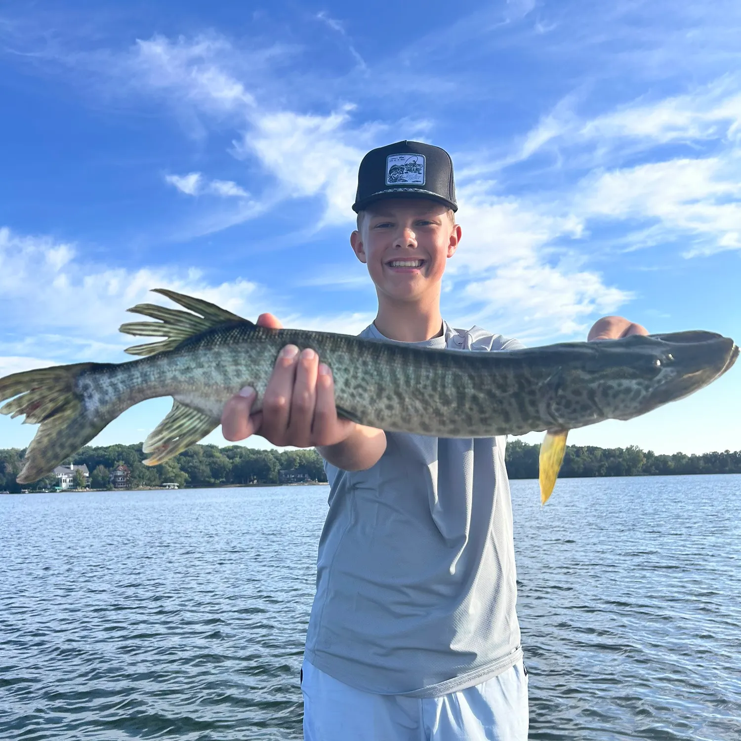 Tiger muskie caught on Fishbrain