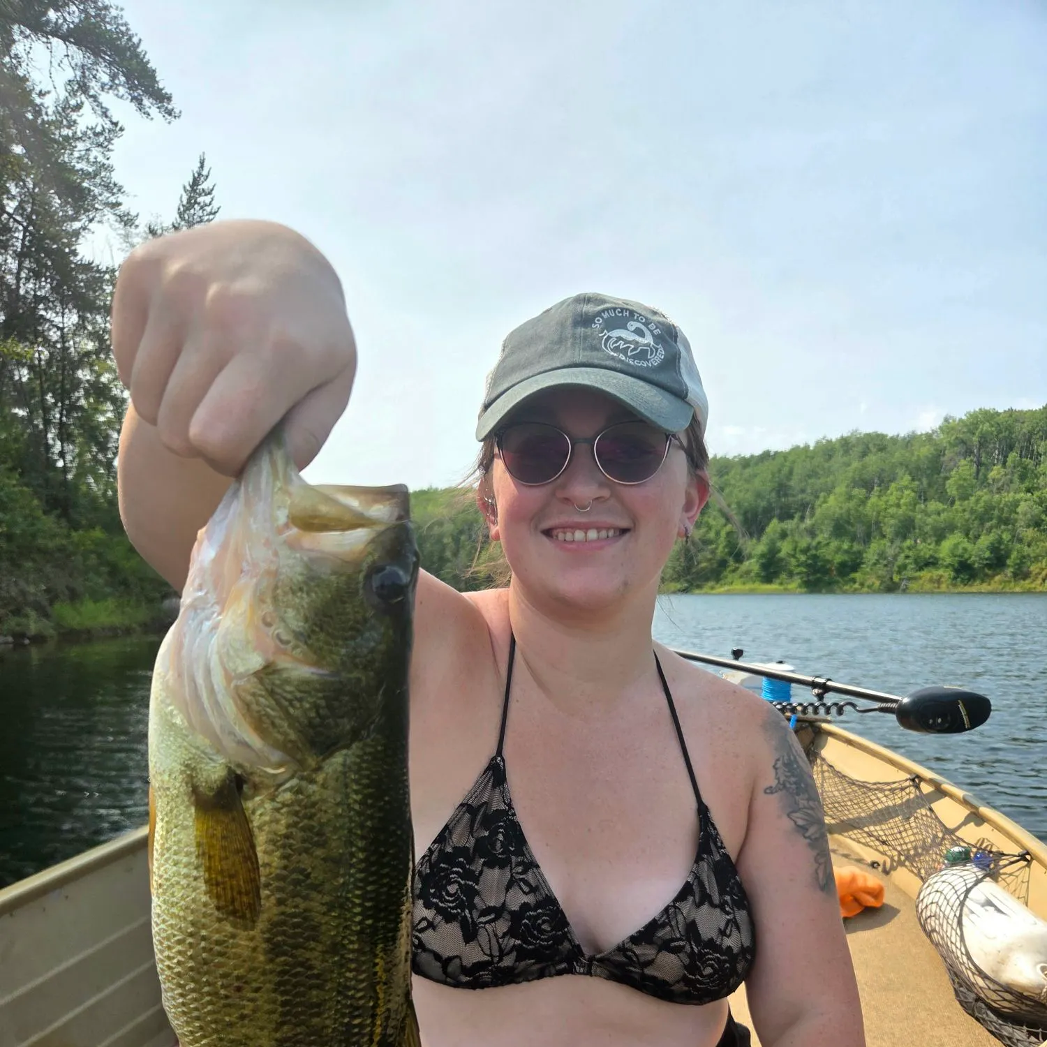Largemouth bass caught on Fishbrain