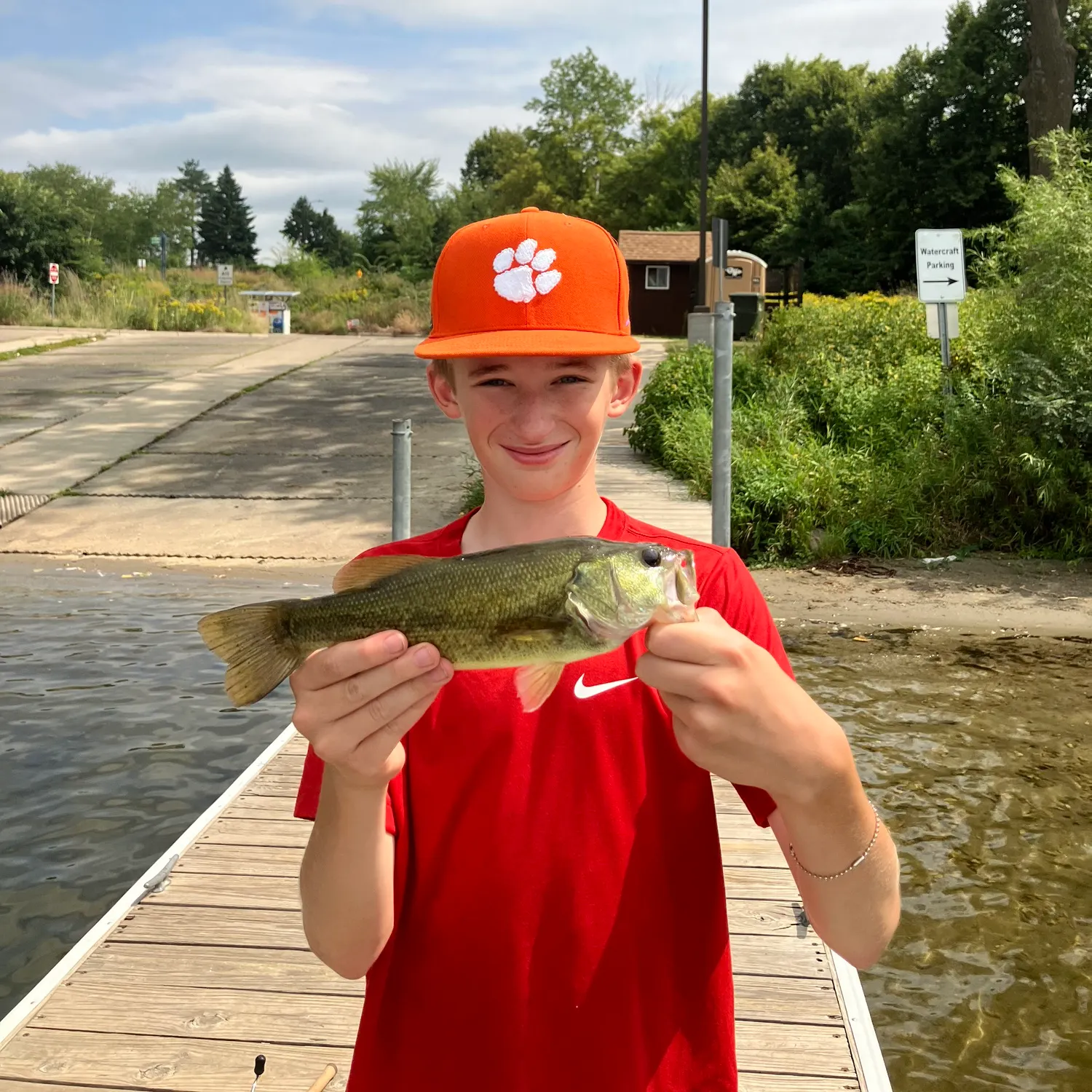 Largemouth bass caught on Fishbrain