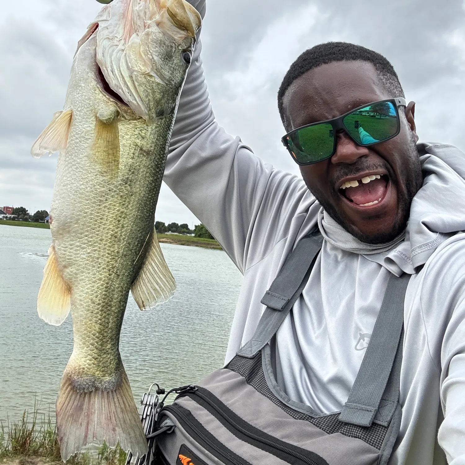Largemouth bass caught on Fishbrain