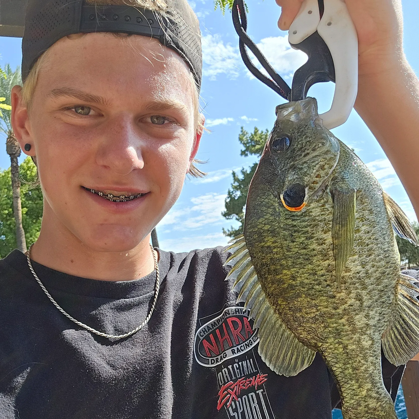 Redear sunfish caught on Fishbrain
