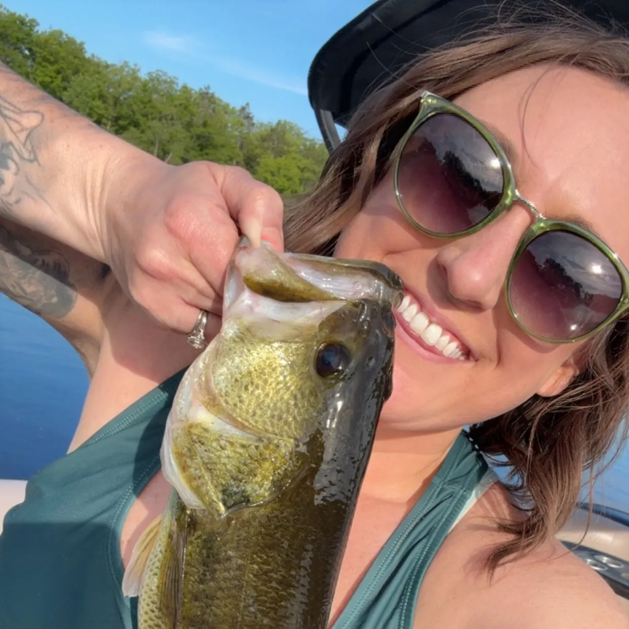 Largemouth bass caught on Fishbrain