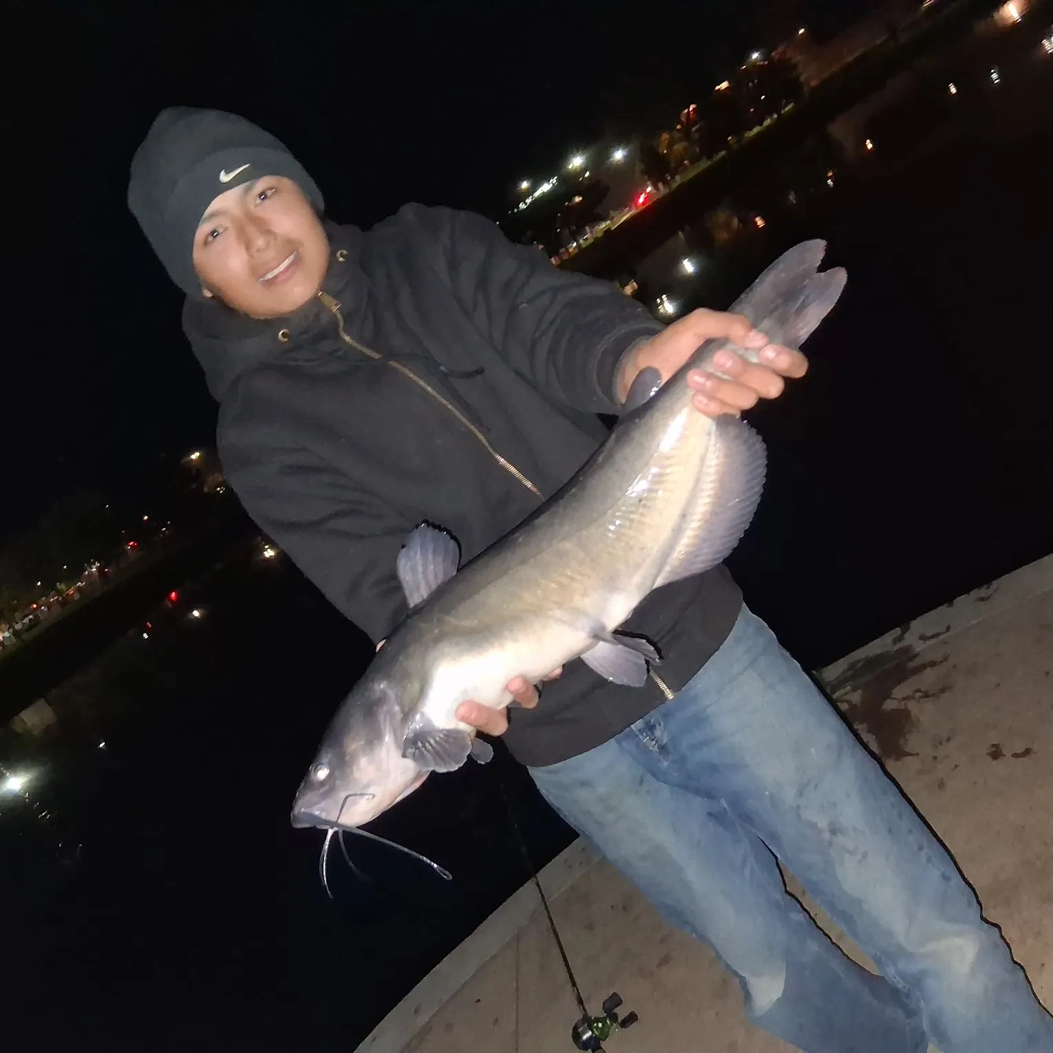 Channel catfish caught on Fishbrain