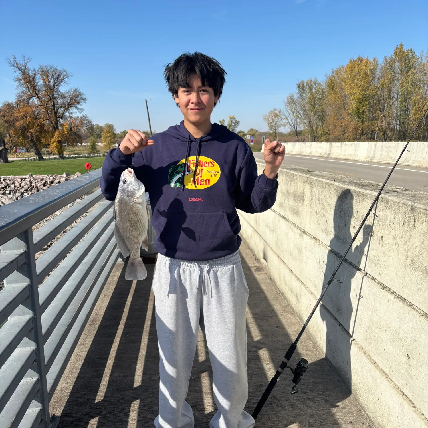 Freshwater drum caught on Fishbrain