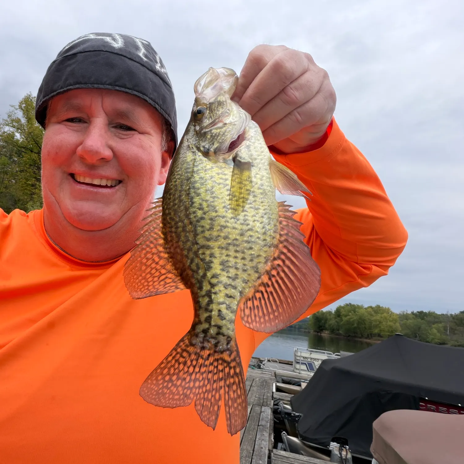 Black crappie caught on Fishbrain