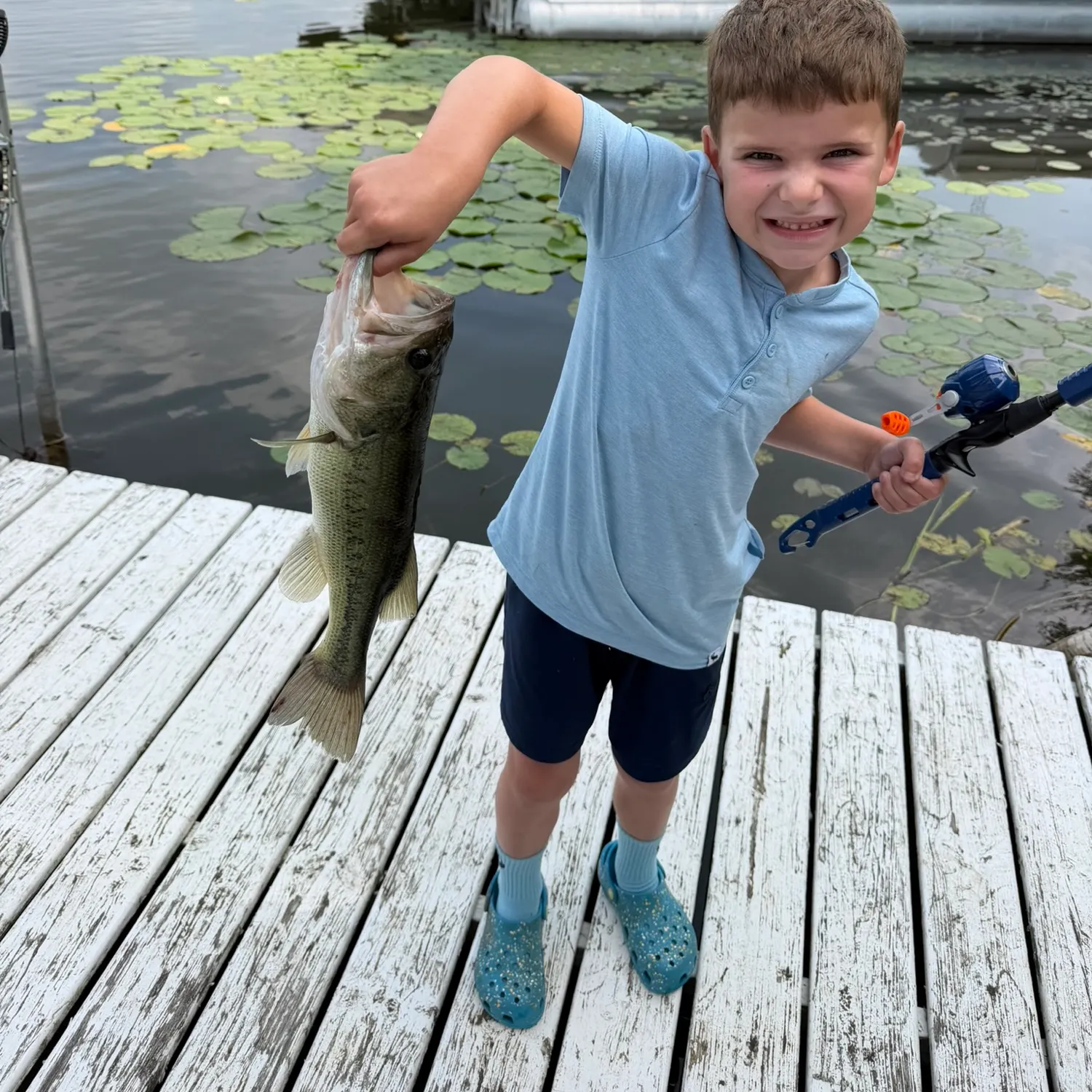 Largemouth bass caught on Fishbrain