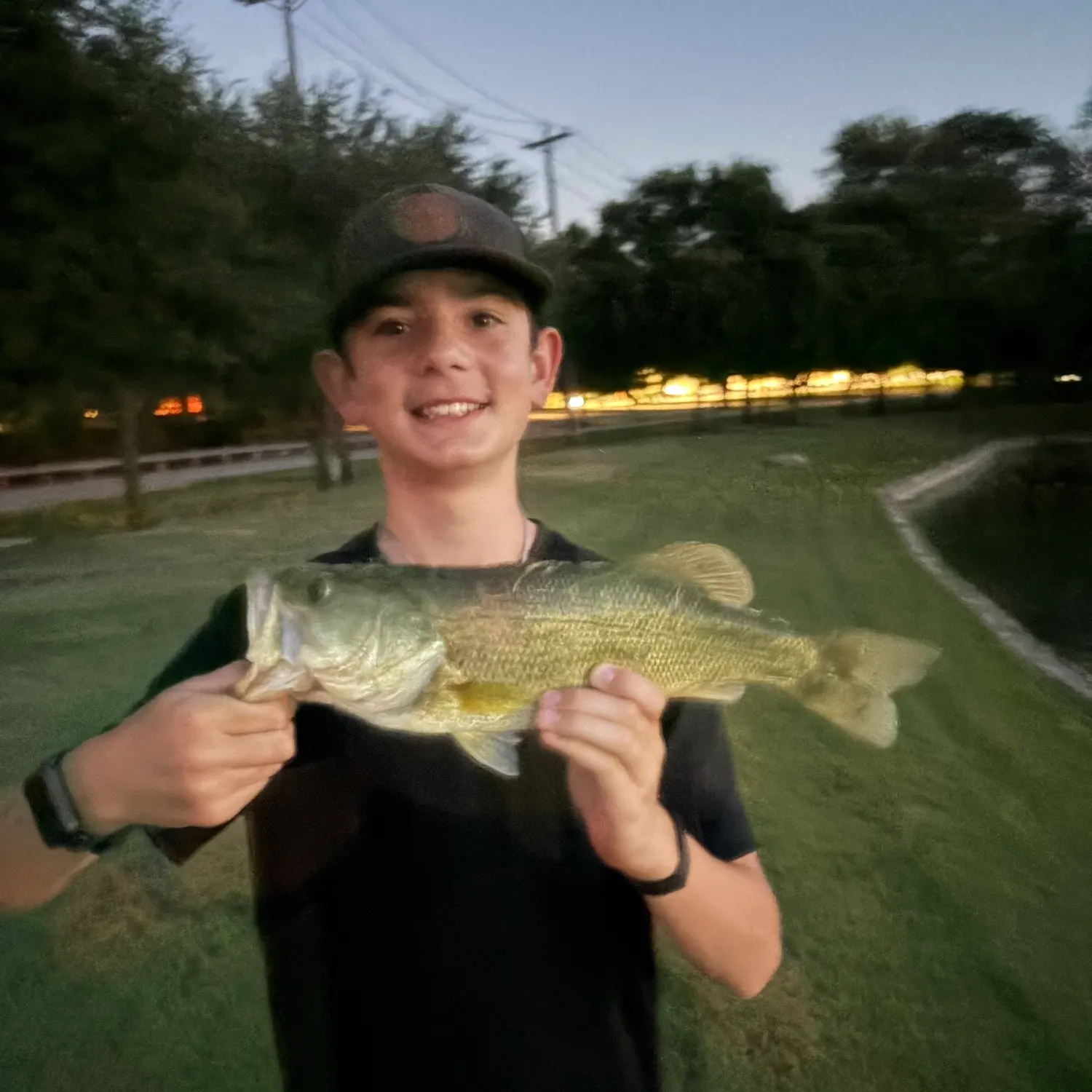 Largemouth bass caught on Fishbrain