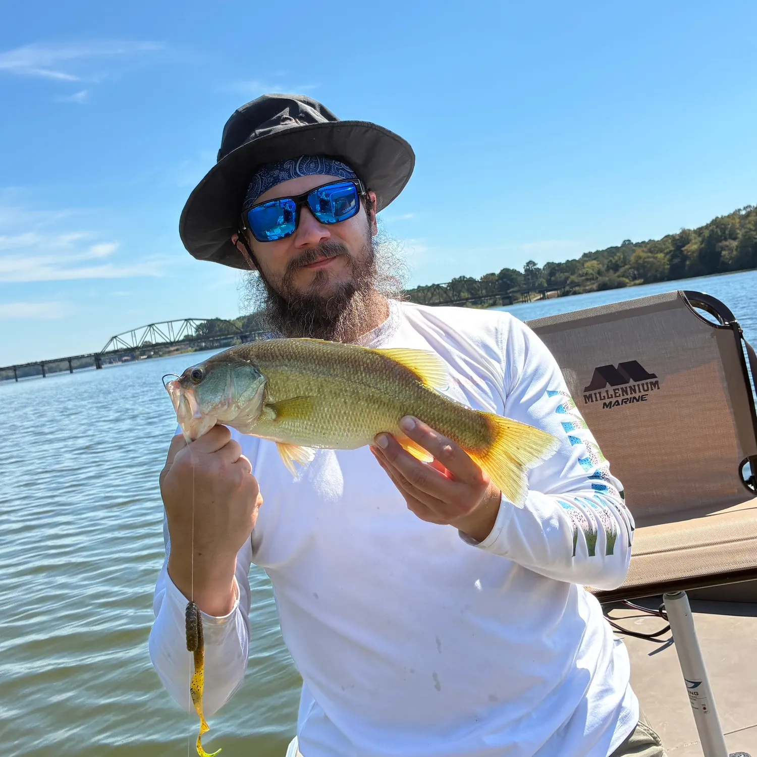 Largemouth bass caught on Fishbrain