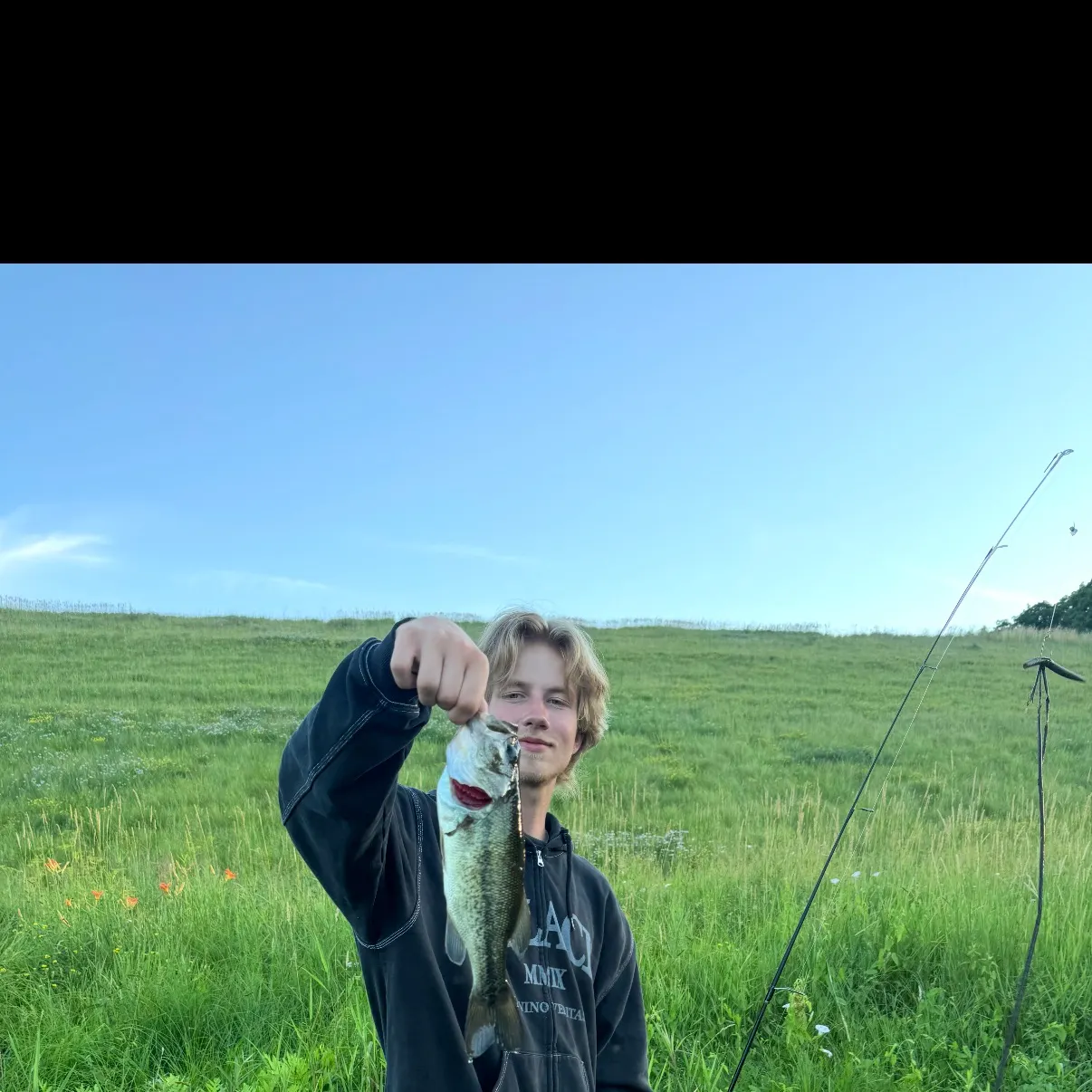 Largemouth bass caught on Fishbrain