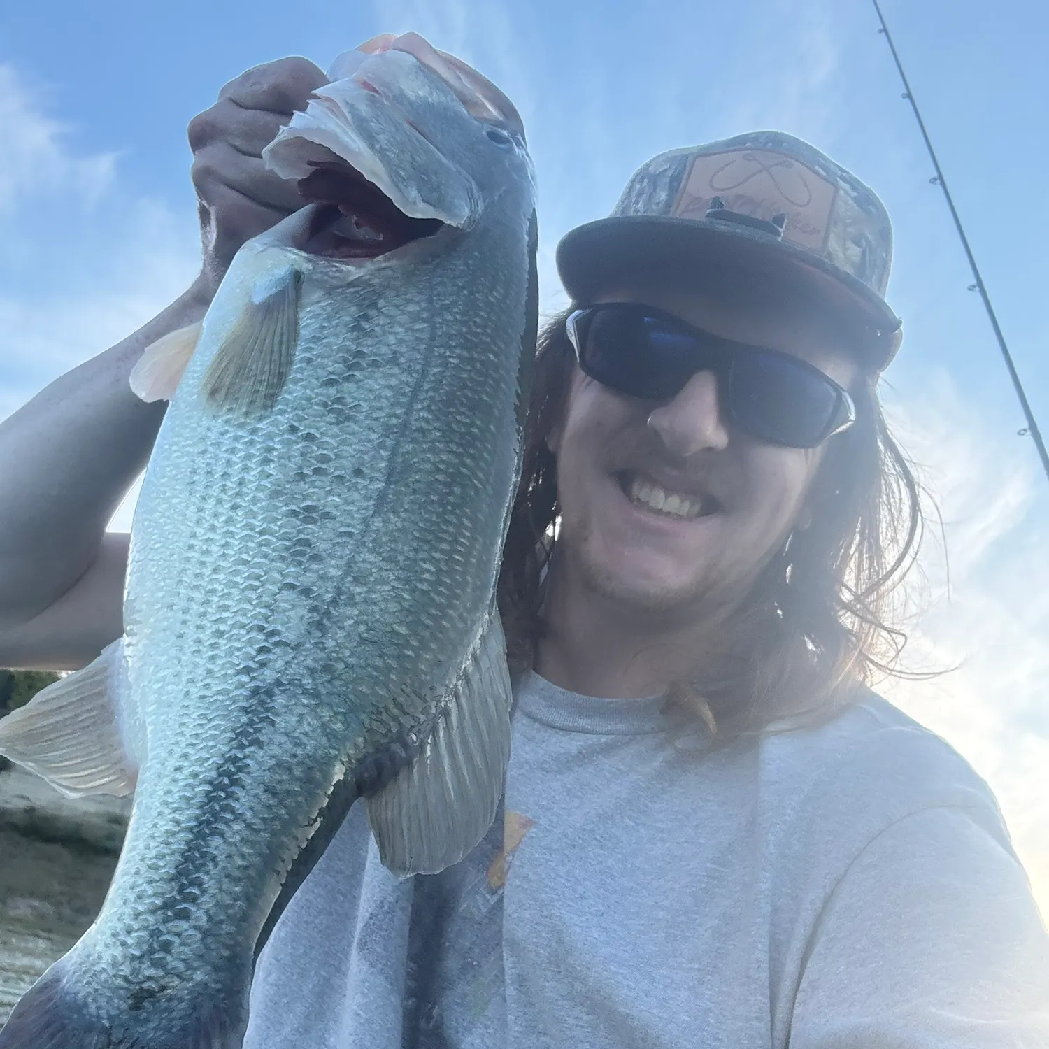 Largemouth bass caught on Fishbrain