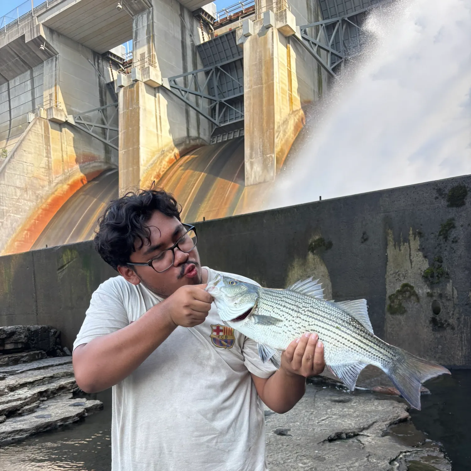 Striped bass caught on Fishbrain