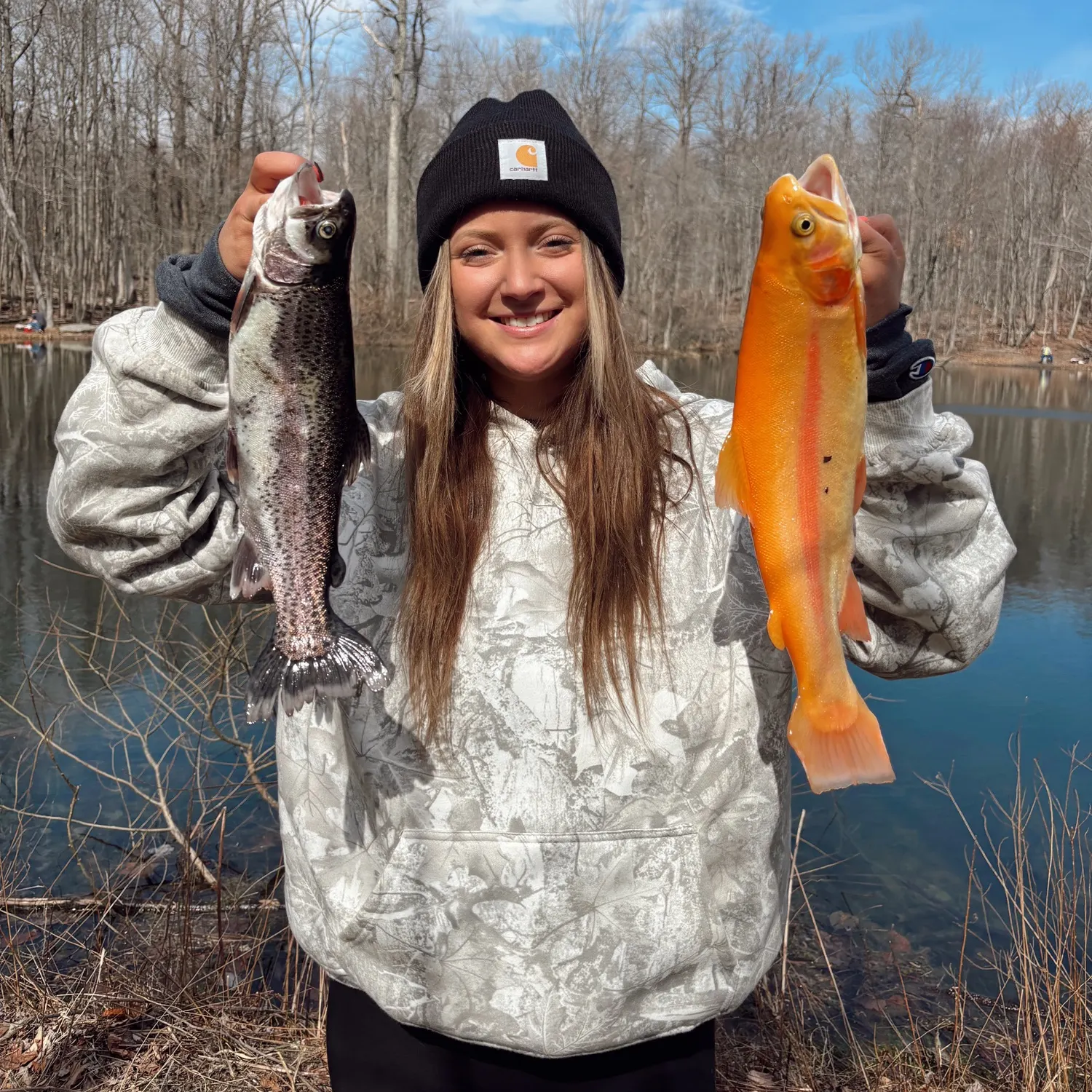 Rainbow trout caught on Fishbrain
