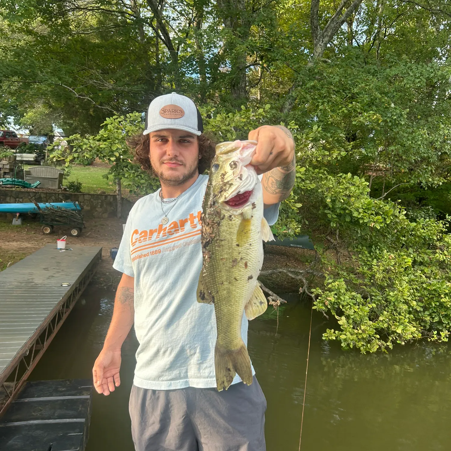 Largemouth bass caught on Fishbrain